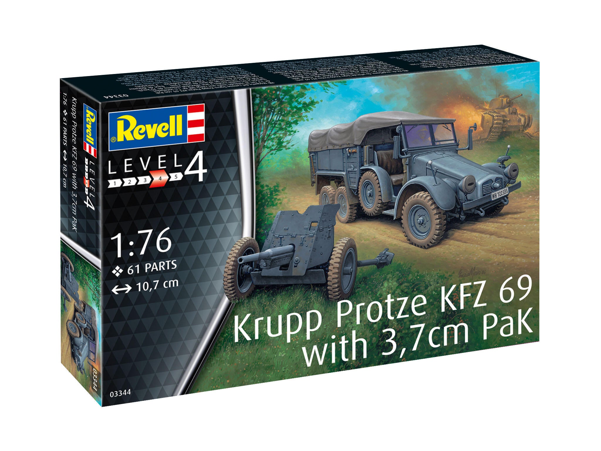 Revell Vehicul Militar  Krupp Protze Kfz 69 With 3.7Cm Pak Rev03344