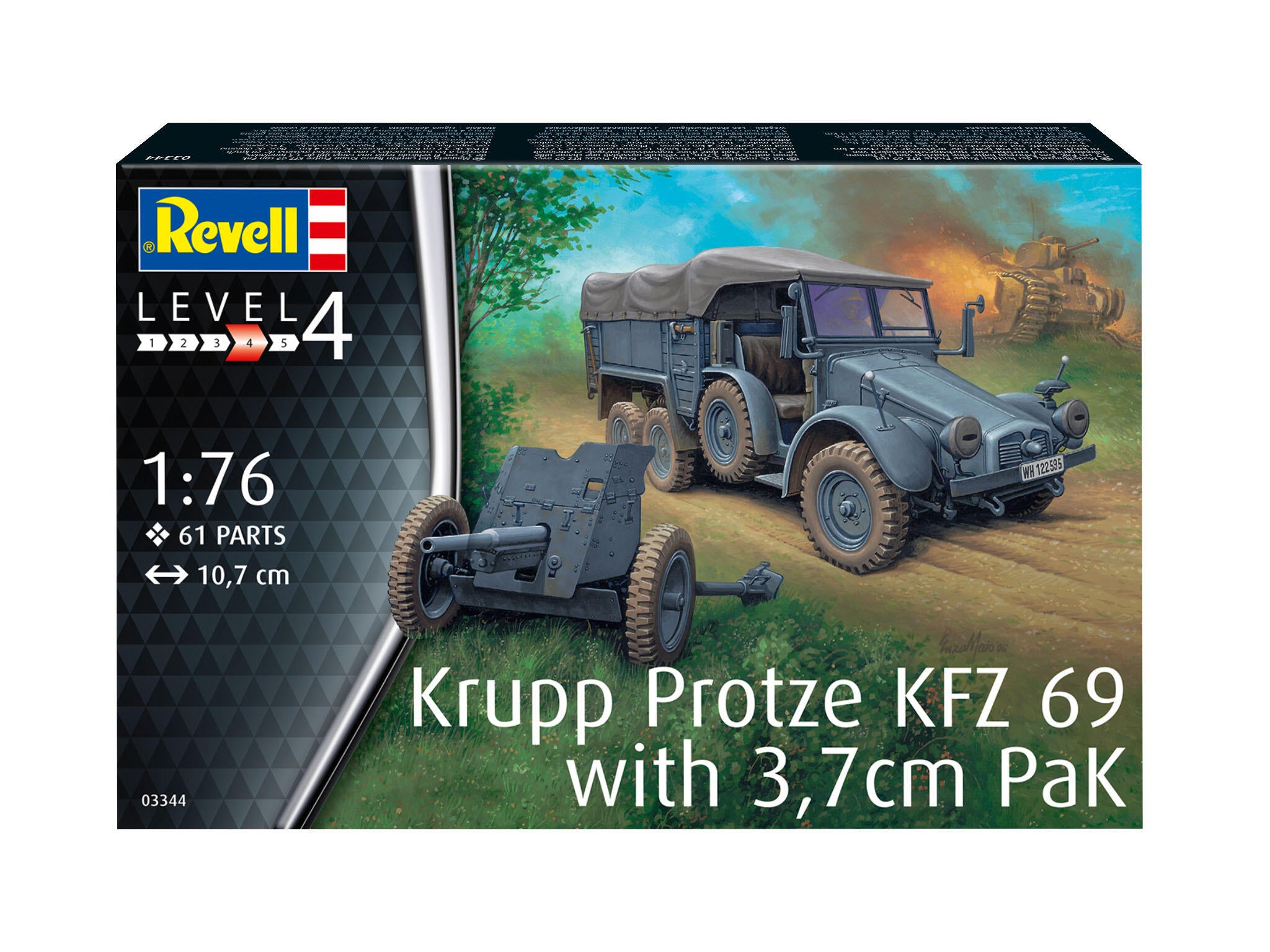 Revell Vehicul Militar  Krupp Protze Kfz 69 With 3.7Cm Pak Rev03344