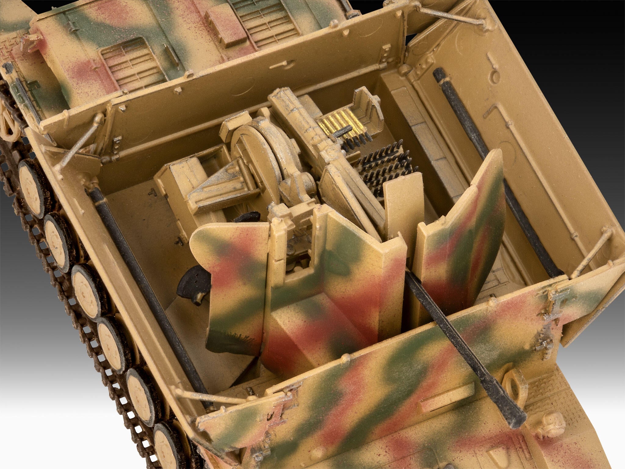 Set Macheta Revell Vehicul Militar Flakpanzer Iv Mobelwagen Cu Tun Flak 43 De 3,7 Cm Scara Rev03363