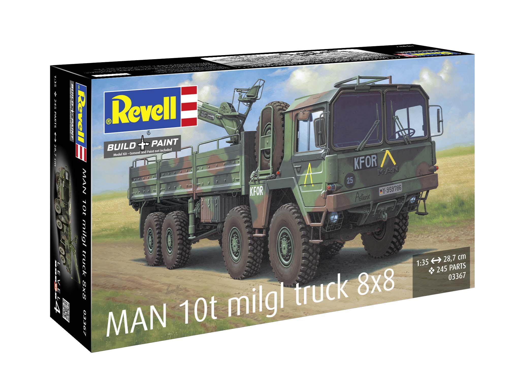 Revell Vehicul Militar  Man 10T Milgl 8X8 Truck Rev03367