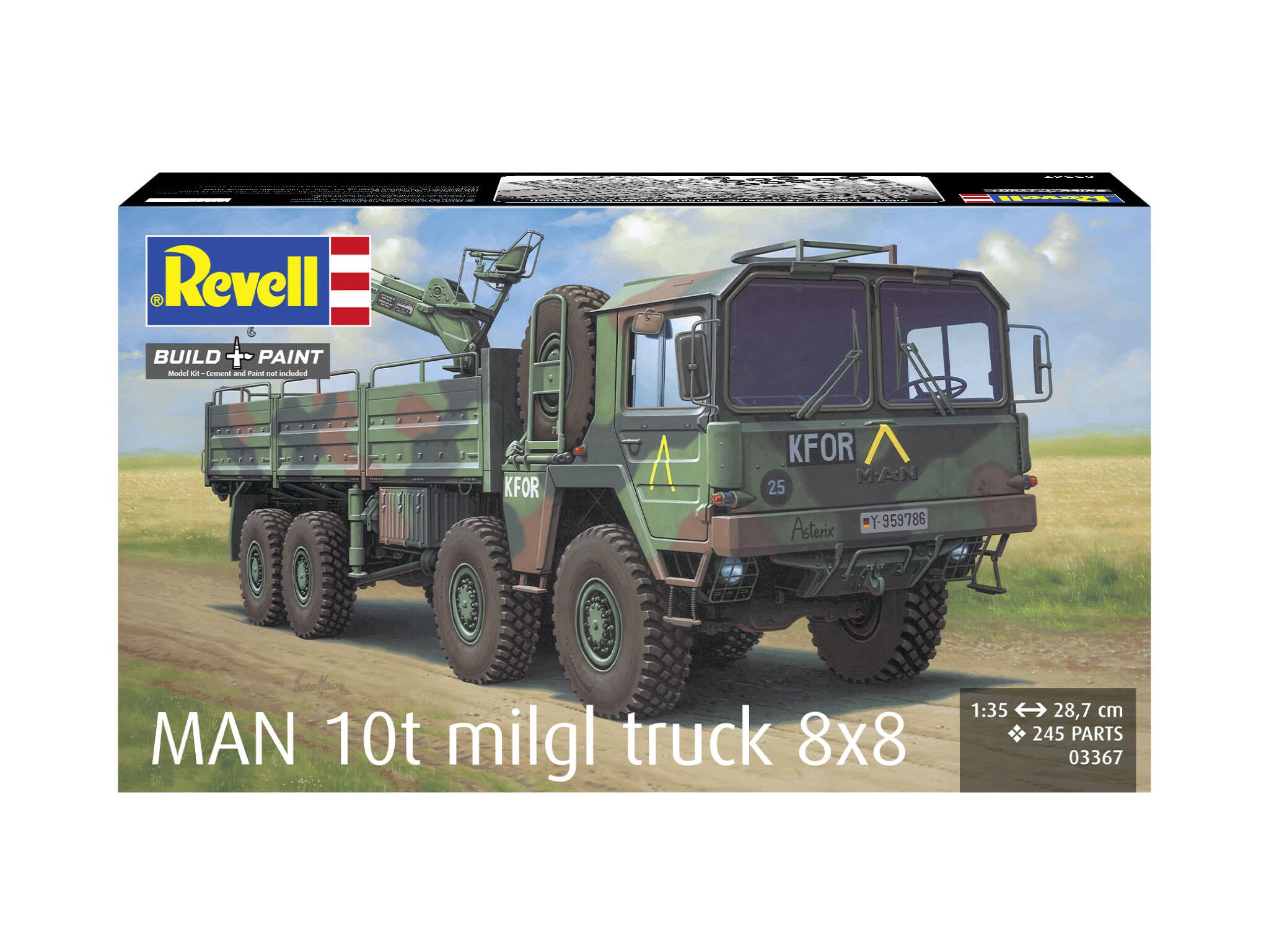 Revell Vehicul Militar  Man 10T Milgl 8X8 Truck Rev03367