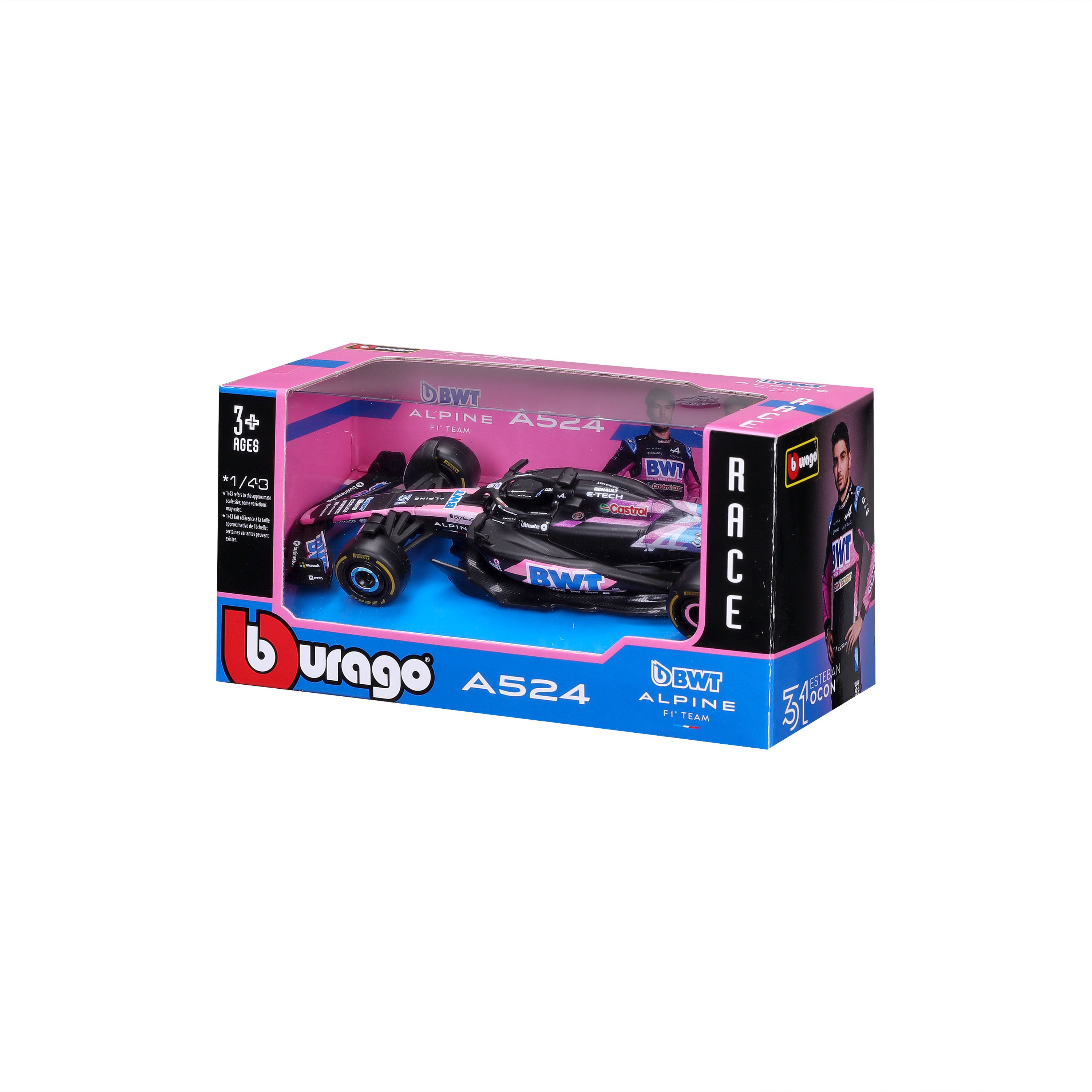 Bb38175-38219/31 Macheta Formula 1 1/43 - Alpine A524 (2024) Esteban Ocon