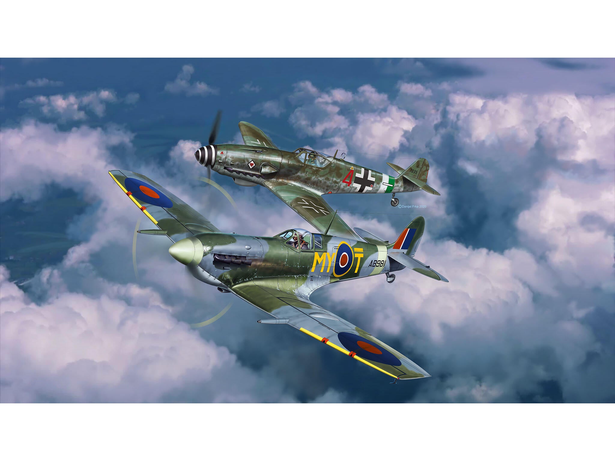 Revell Combat Set Messerschmitt & Spitfire Rev03710