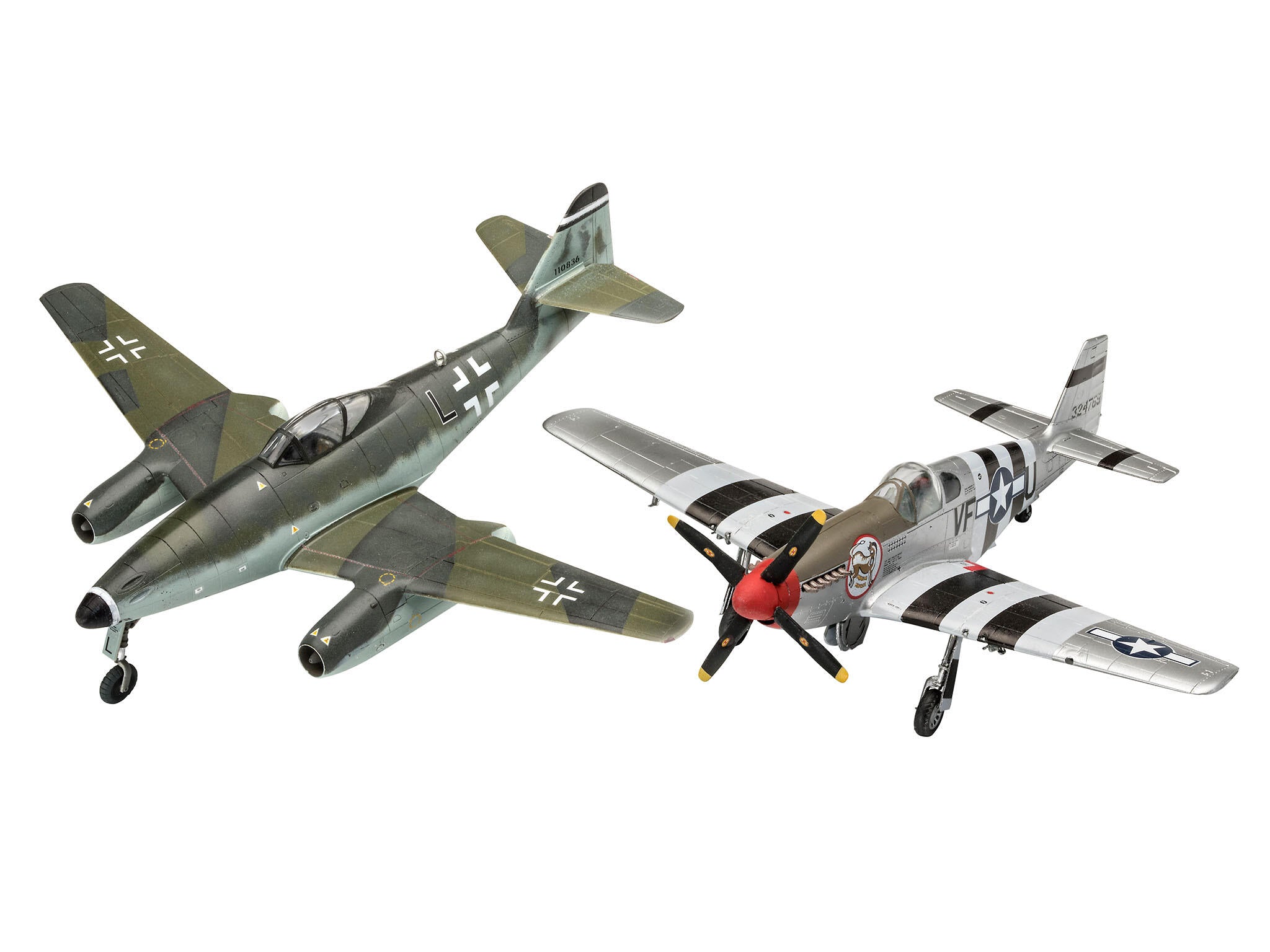 Revell Avion  Combat Set Messerschmitt Me262 & P-51B Mustang Rev03711