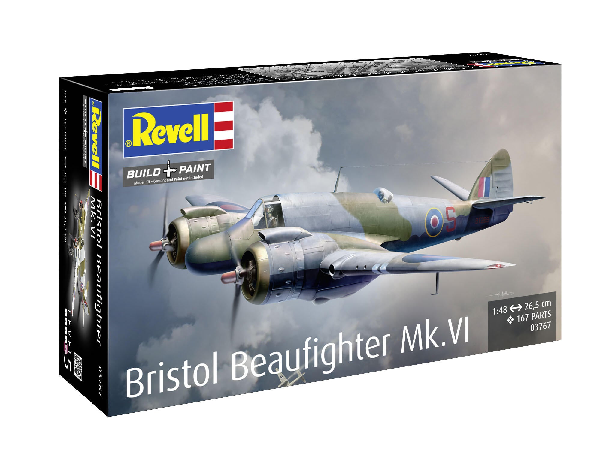 Set Macheta Revell Avion Bristol Beaufighter Mk. Vi Scara 1:48 Rev03767