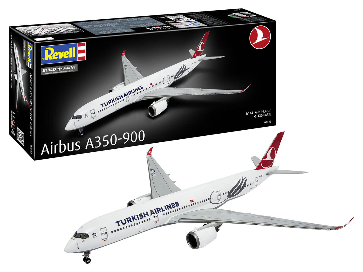Set Macheta Revell Avion Airbus A350-900 Turkish Airlines Scara 1:144 Rev03773