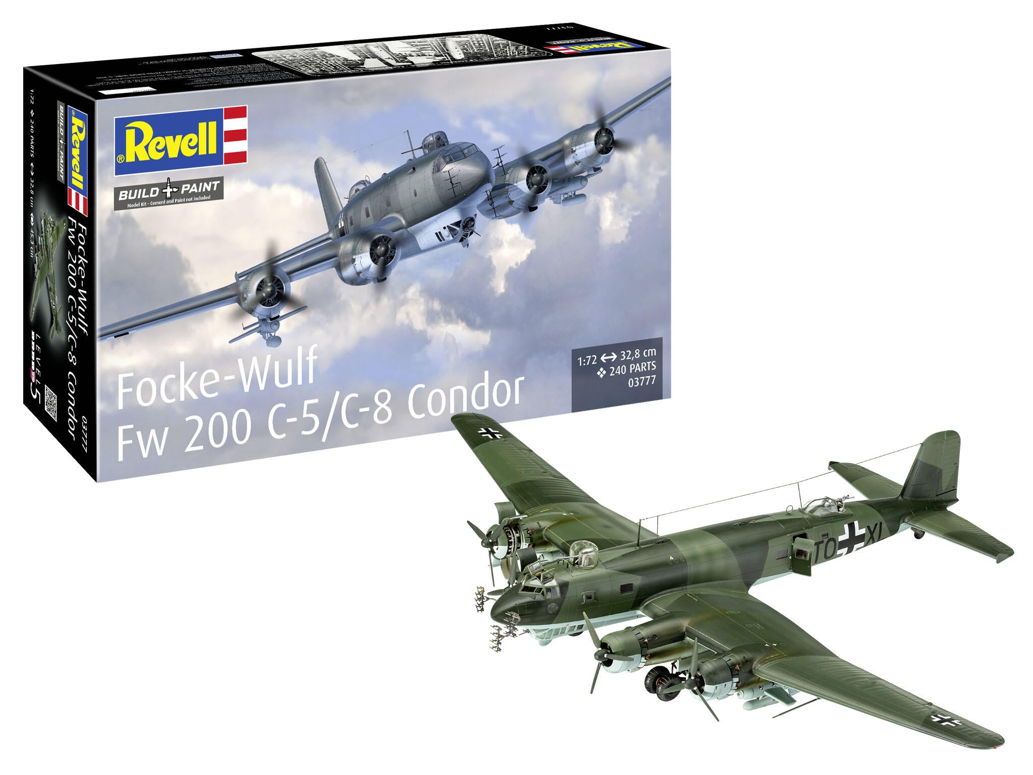 Set Macheta Revell Avion Focke-Wulf Fw 200 C-5/C-8 Condor Scara 1:72 Rev03777