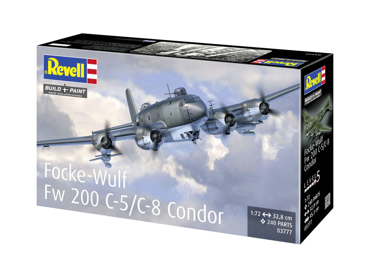 Set Macheta Revell Avion Focke-Wulf Fw 200 C-5/C-8 Condor Scara 1:72 Rev03777