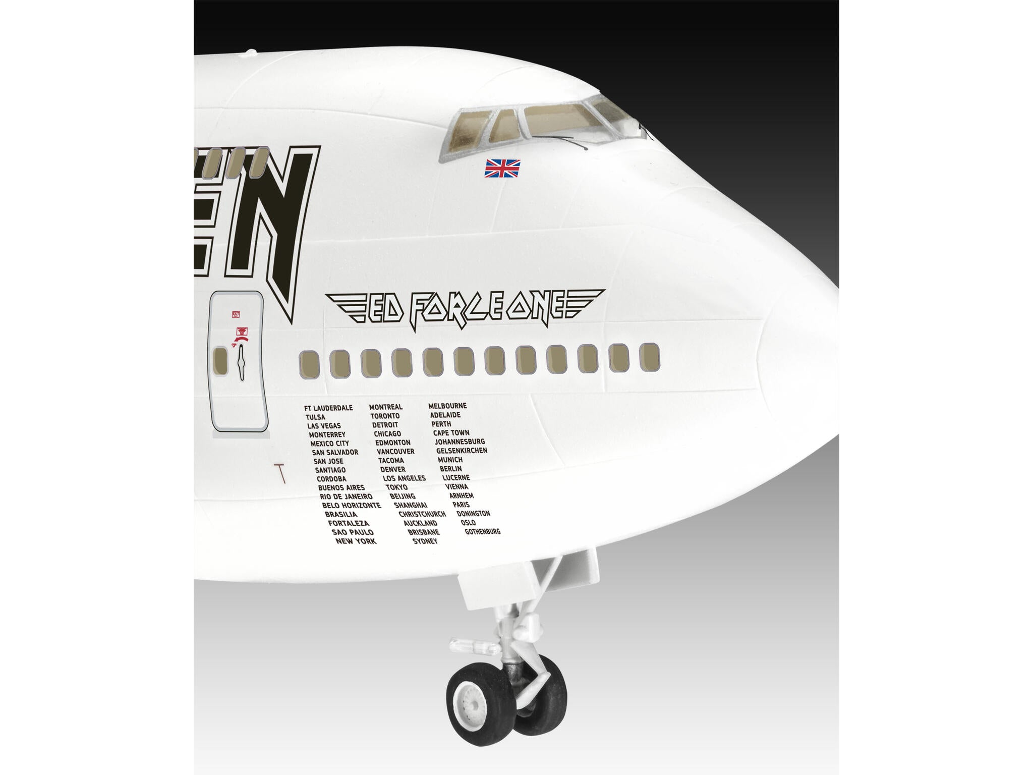 Revell Avion  Boeing 747-400 Iron Maiden Ed Force One Rev03780