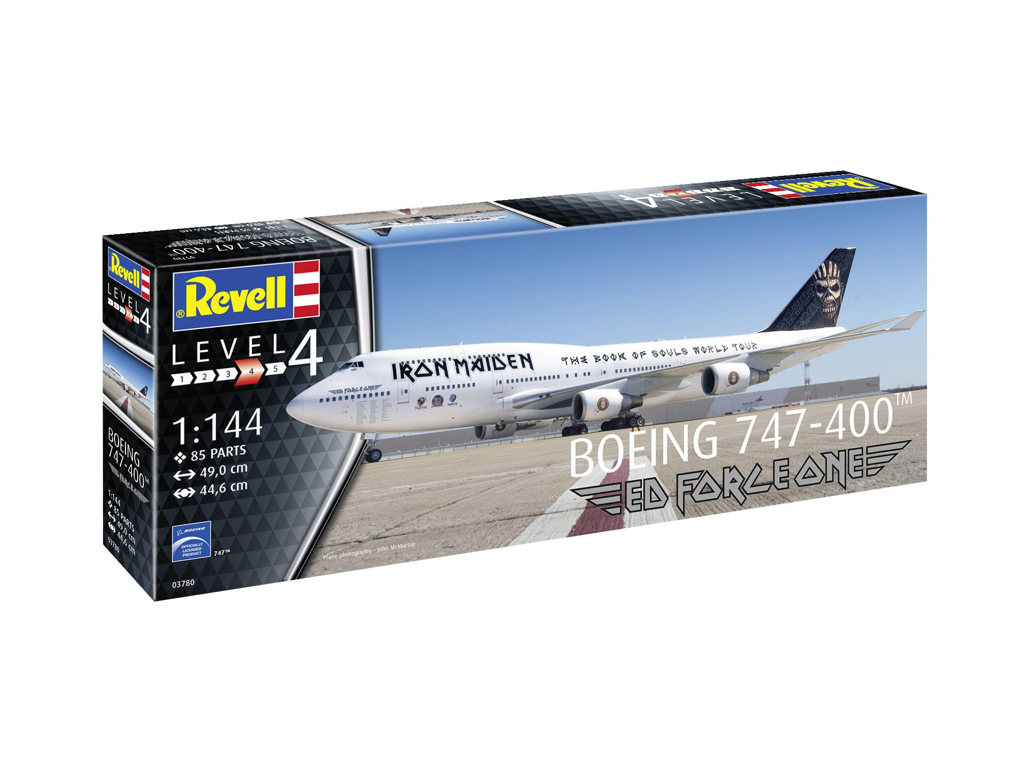 Revell Avion  Boeing 747-400 Iron Maiden Ed Force One Rev03780