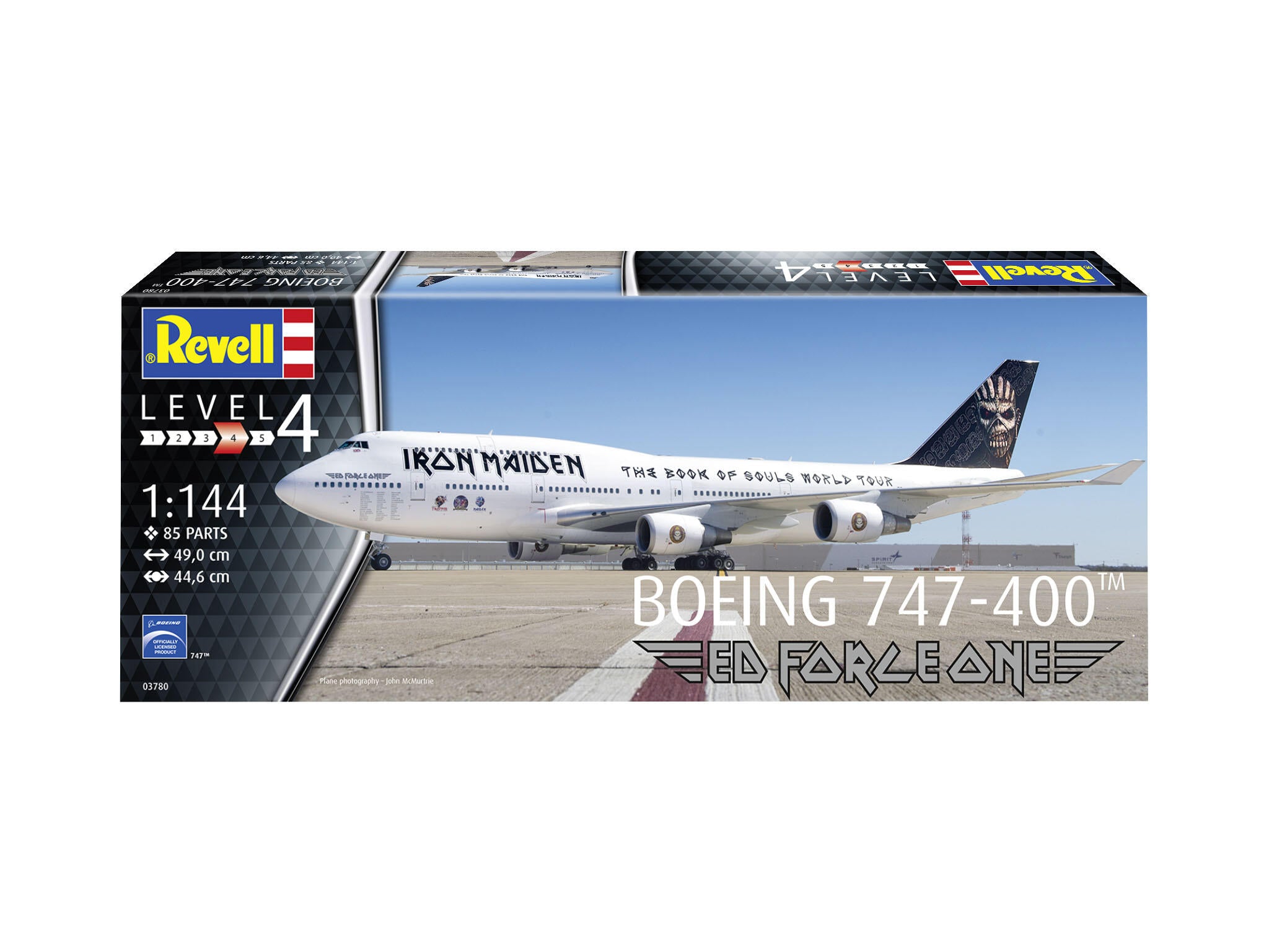 Revell Avion  Boeing 747-400 Iron Maiden Ed Force One Rev03780