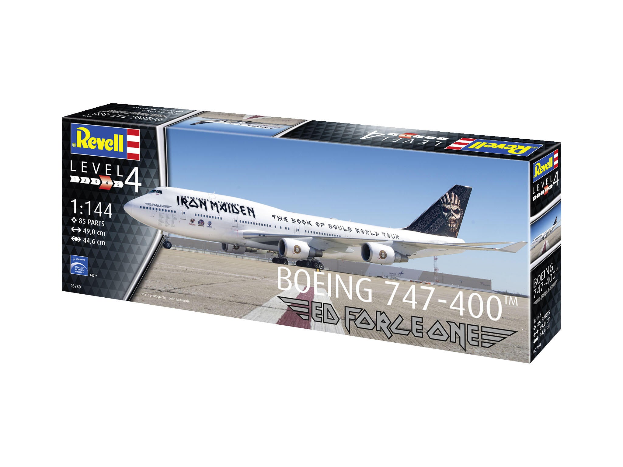 Revell Avion  Boeing 747-400 Iron Maiden Ed Force One Rev03780
