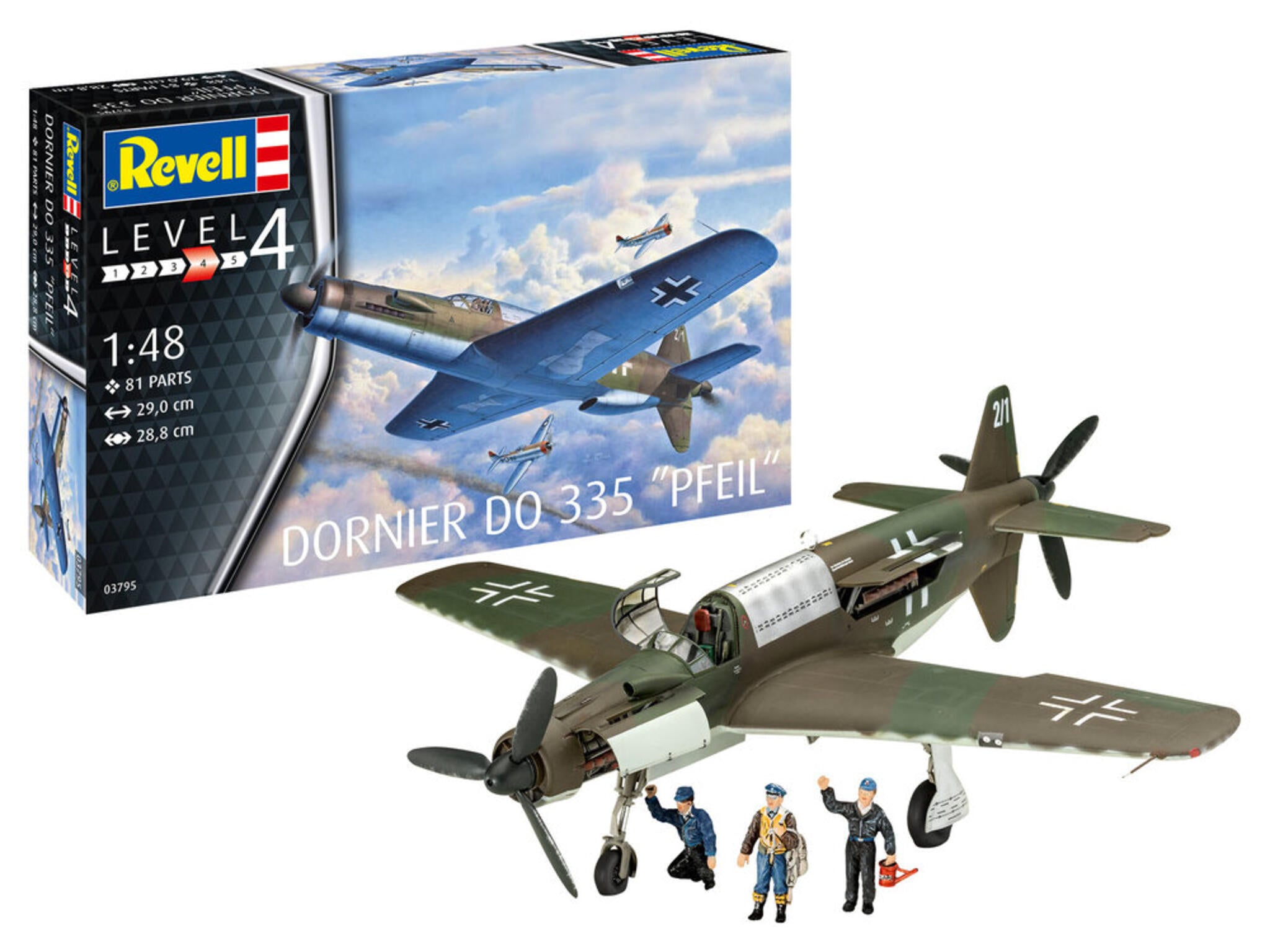 Revell Avion  Dornier Do 335 Pfeil Rev03795