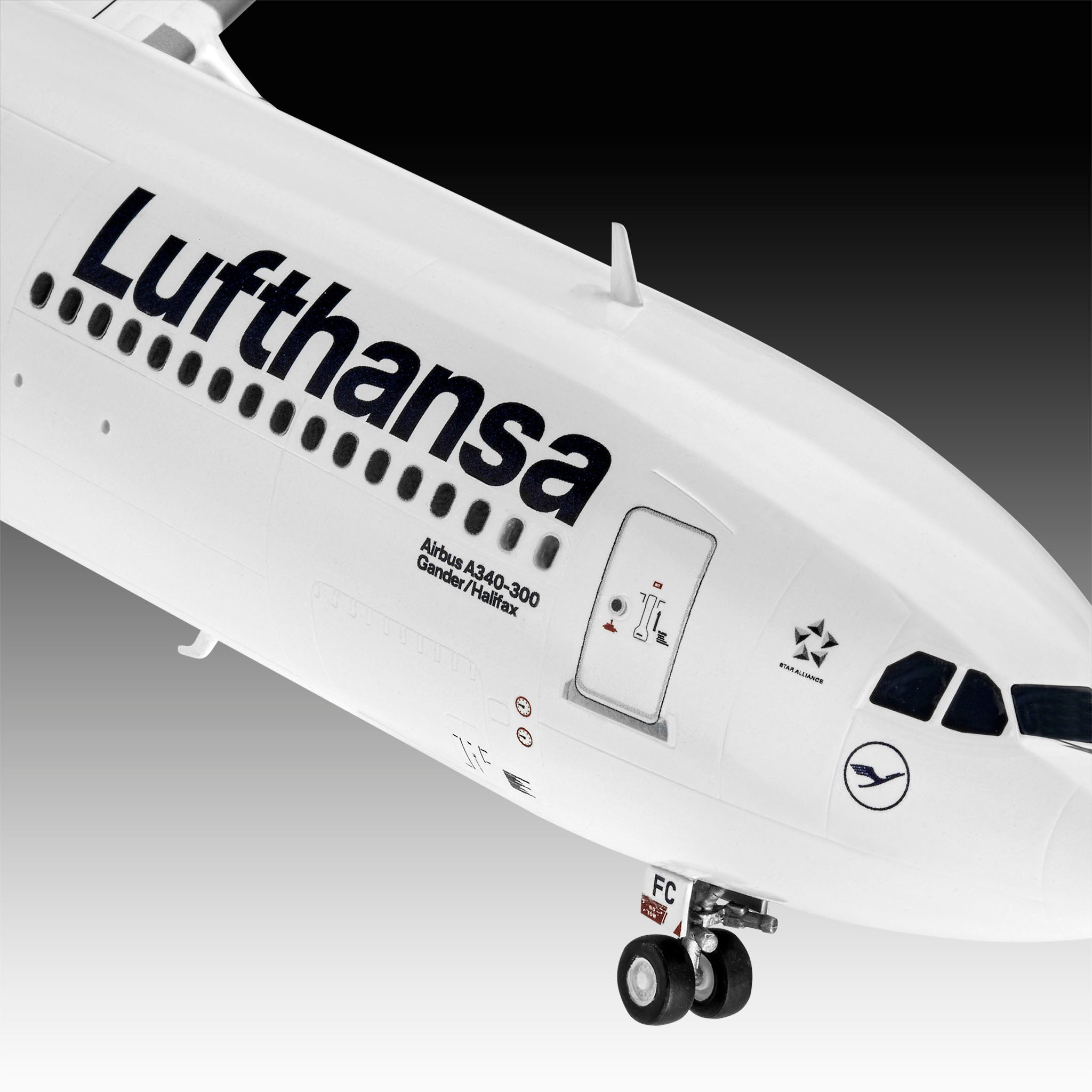 Avion Revell Airbus A340-300 Lufthansa New Livery Scara 1:144 Rev03803