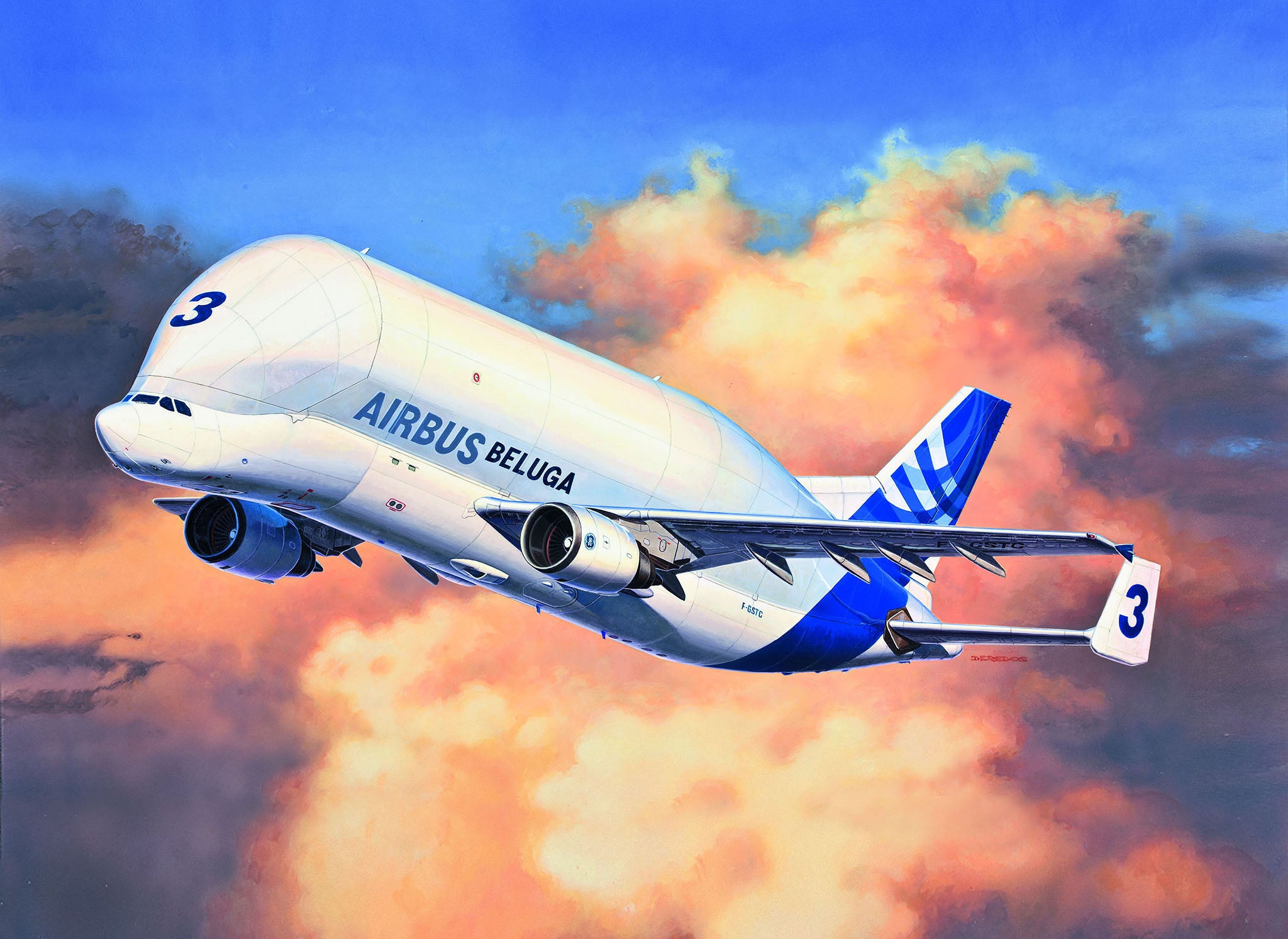 Avion Revell Airbus A300-600St Beluga Scara 1:144 Rev03817