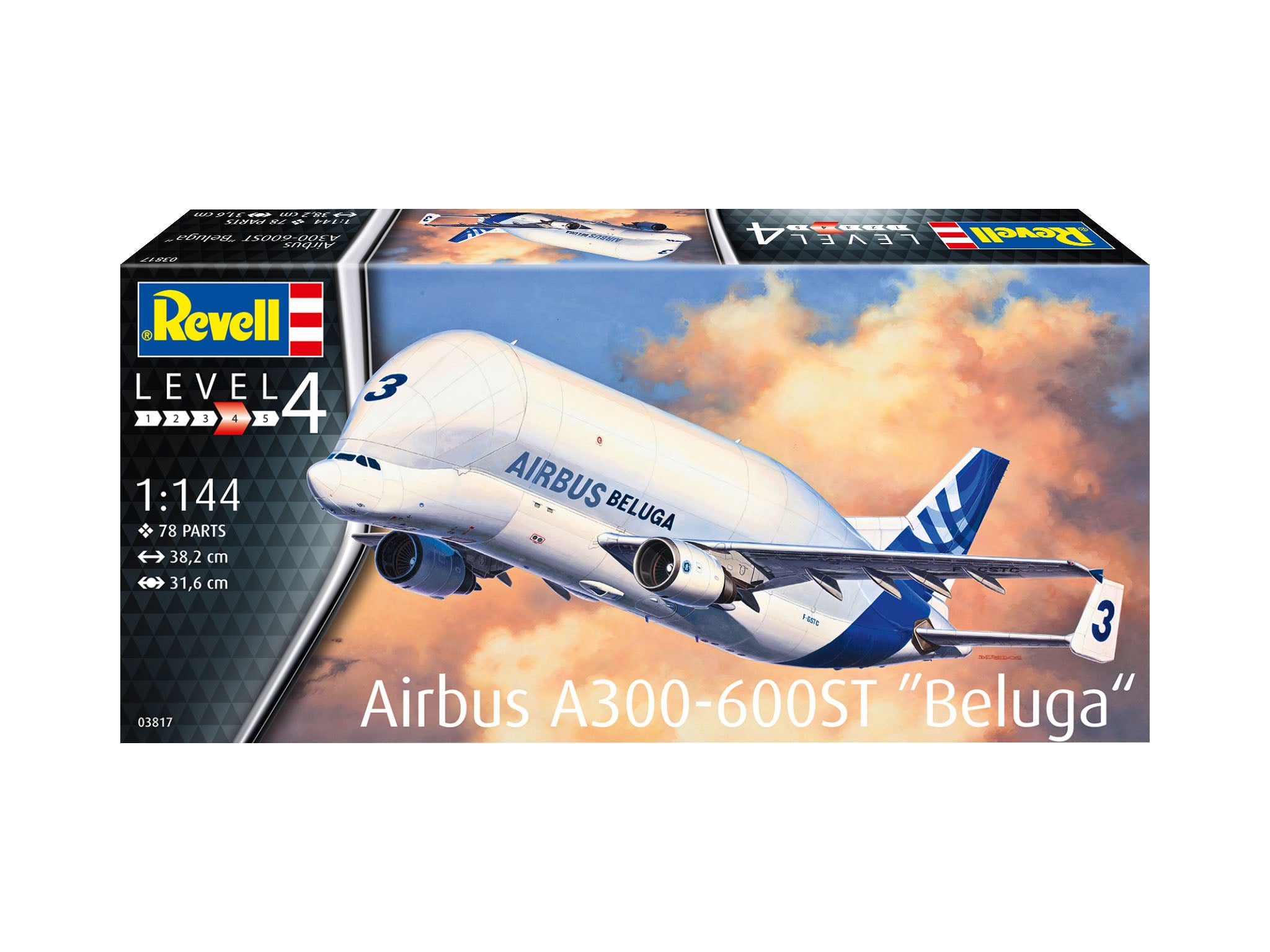 Avion Revell Airbus A300-600St Beluga Scara 1:144 Rev03817