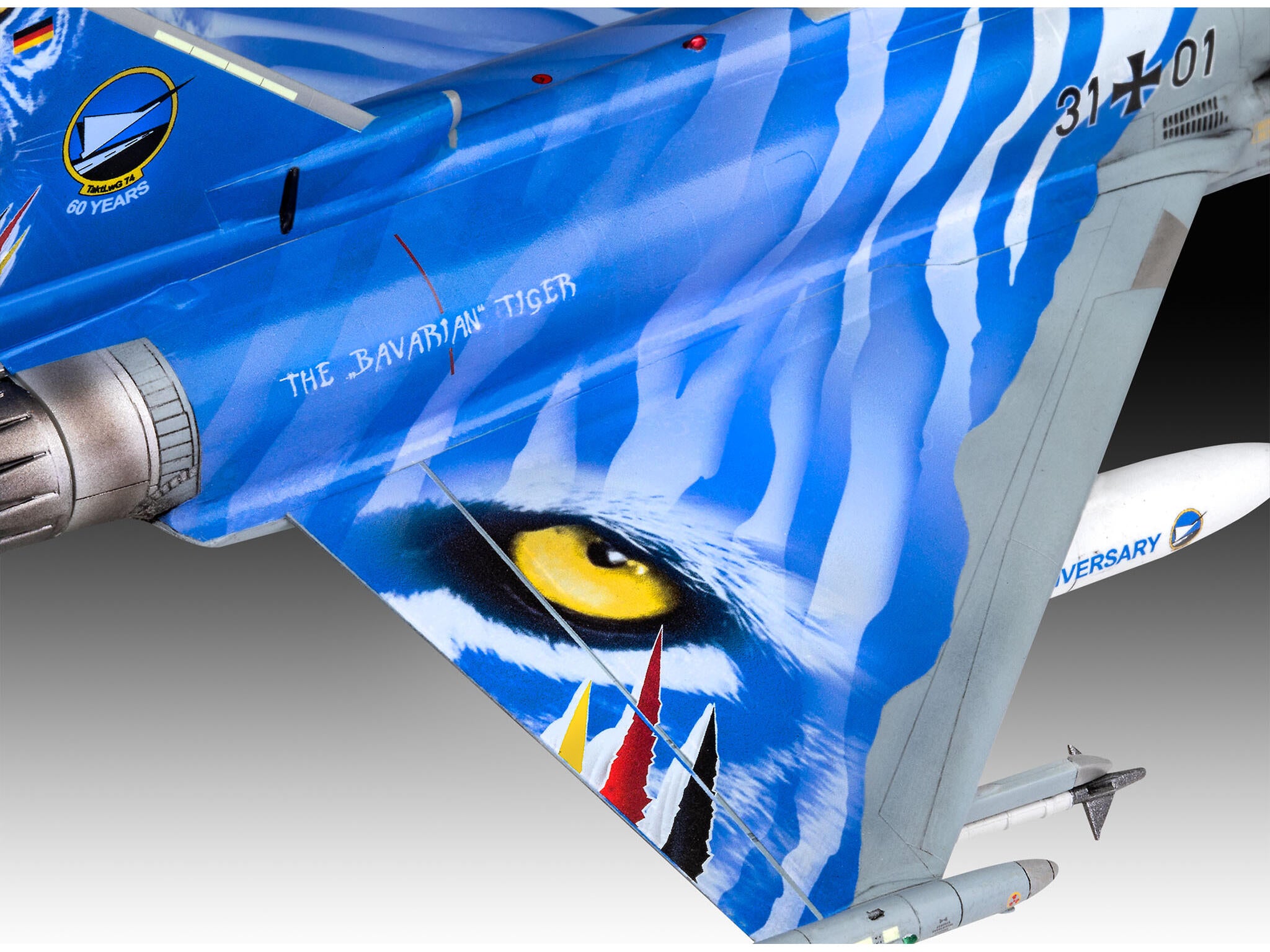 Revell Avion  Eurofighter Typhoon Bavarian Tiger 2021 Rev03818