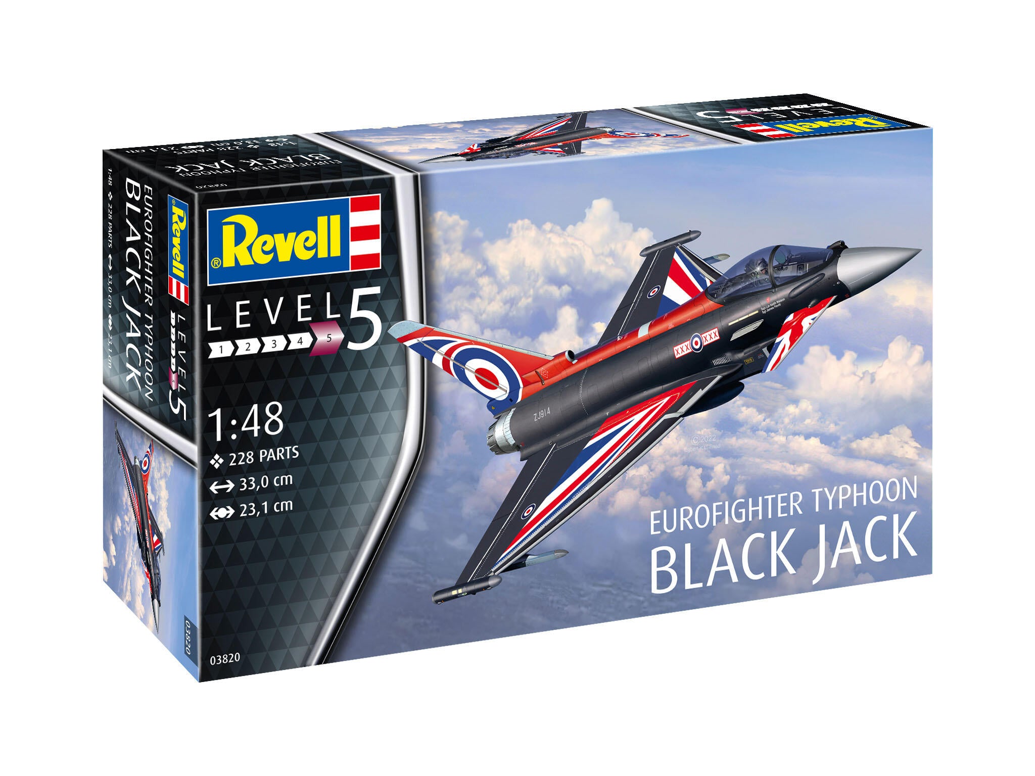 Revell Avion  Eurofighter Typhoon Black Jack Rev03820