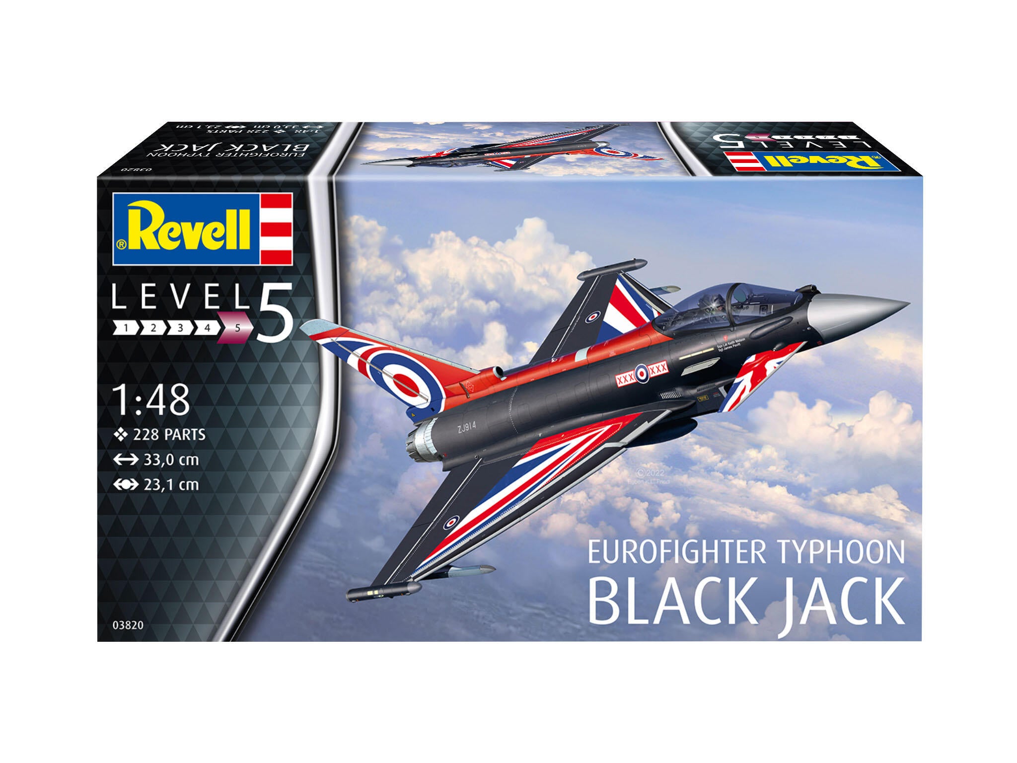 Revell Avion  Eurofighter Typhoon Black Jack Rev03820