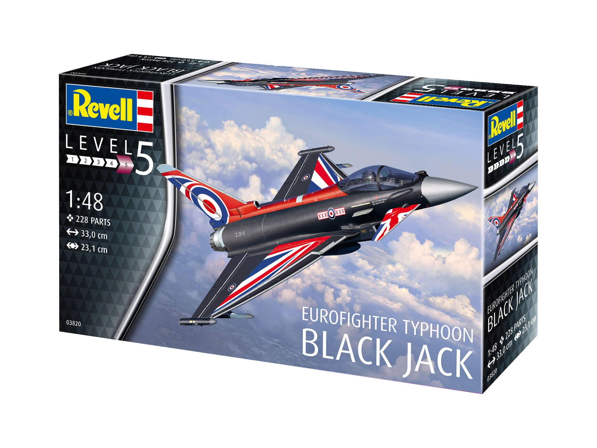 Revell Avion  Eurofighter Typhoon Black Jack Rev03820