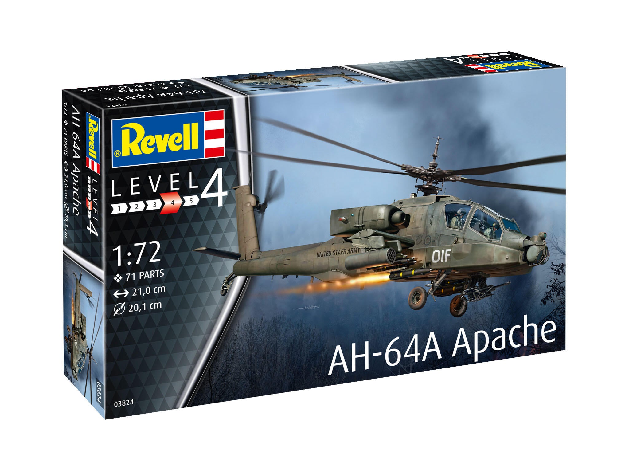 Revell Avion  Ah-64A Apache Rev03824