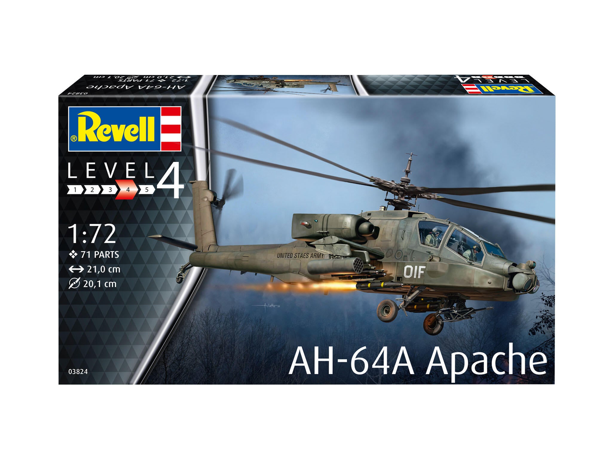 Revell Avion  Ah-64A Apache Rev03824