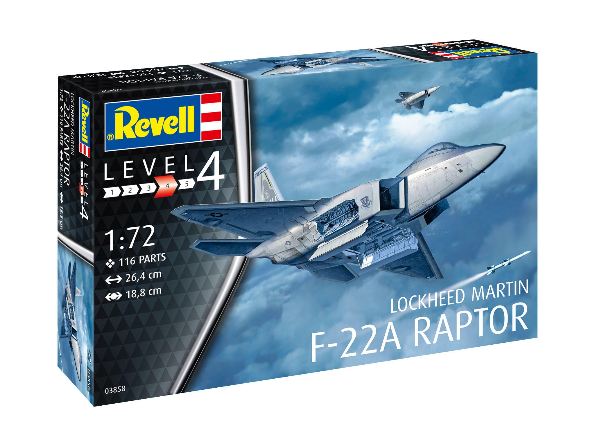 Revell Avion  Lockheed Martin F-22A Raptor Rev03858