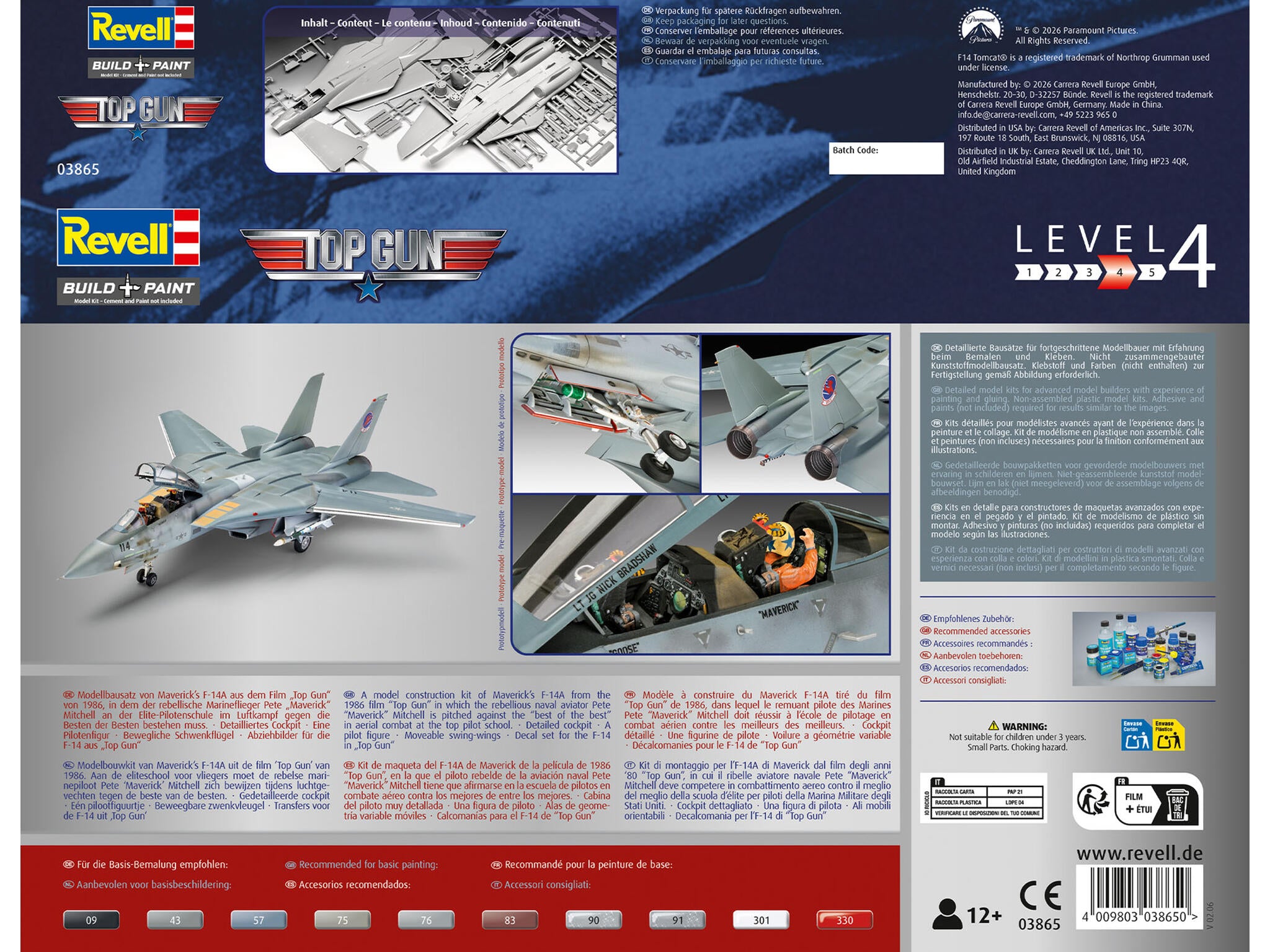 Revell Kit Mavericks F-14A Tomcat Scara 1:48 Rev03865