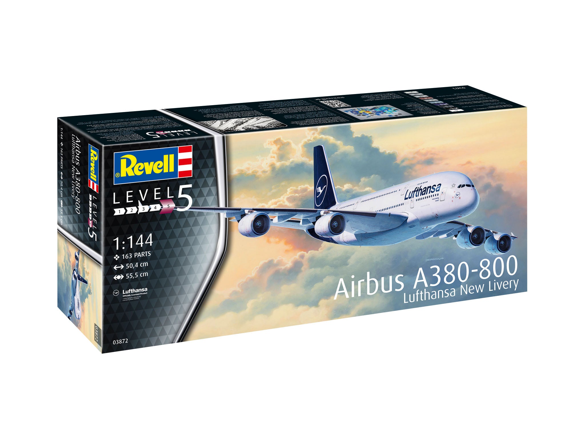 Avion Revell Airbus A380-800 Lufthansa New Livery Scara 1:144 Rev03872