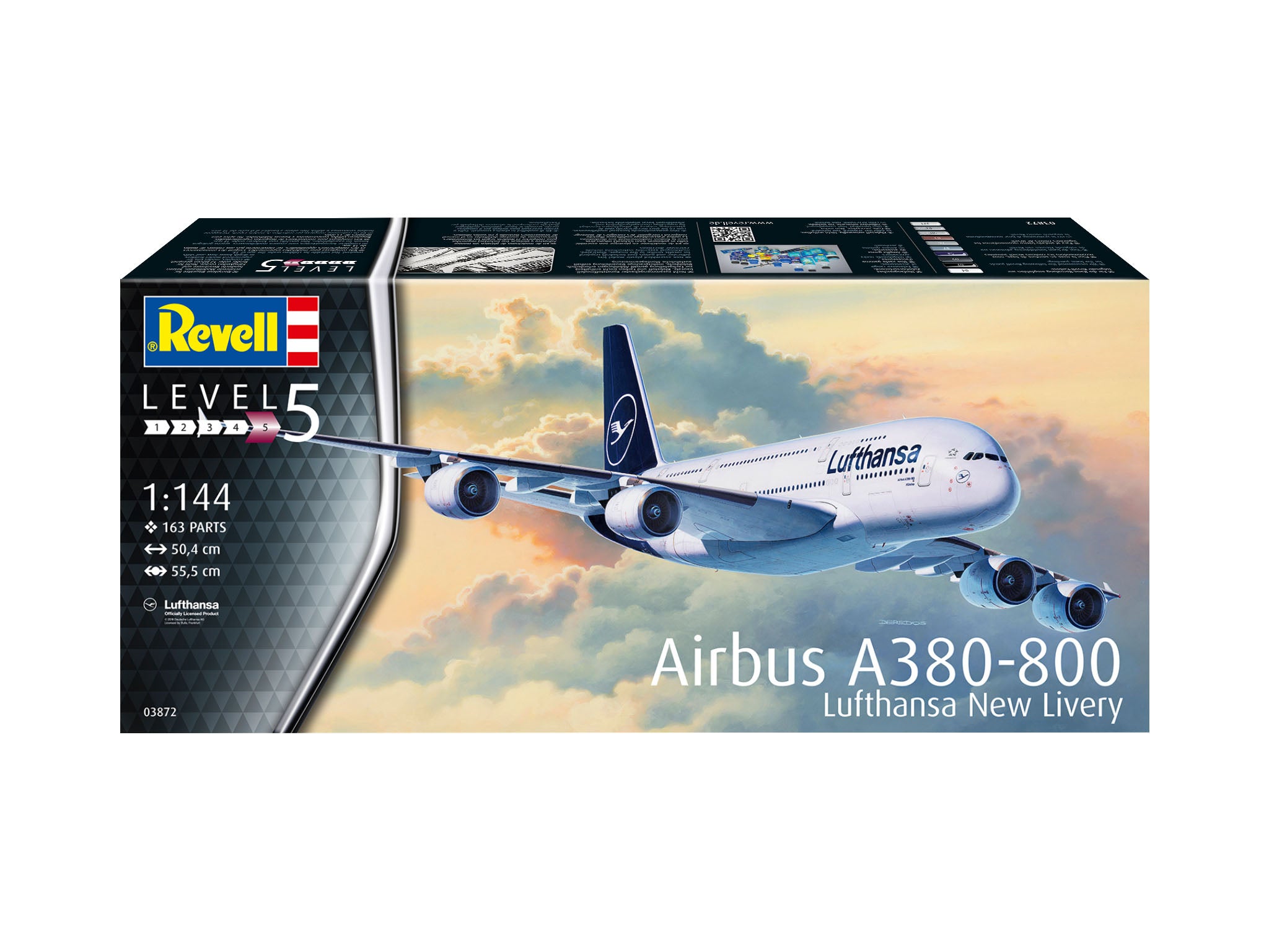Avion Revell Airbus A380-800 Lufthansa New Livery Scara 1:144 Rev03872