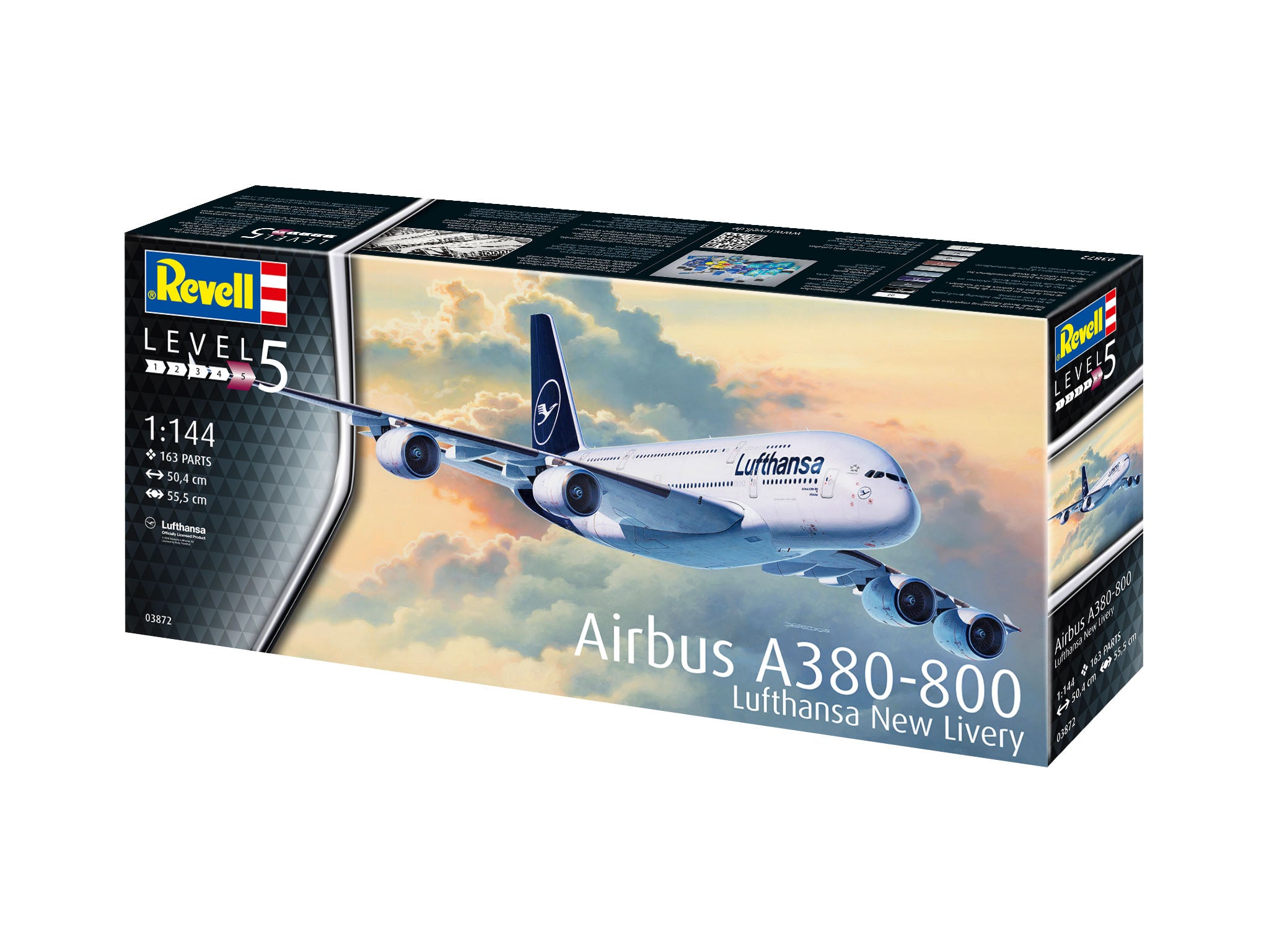 Avion Revell Airbus A380-800 Lufthansa New Livery Scara 1:144 Rev03872