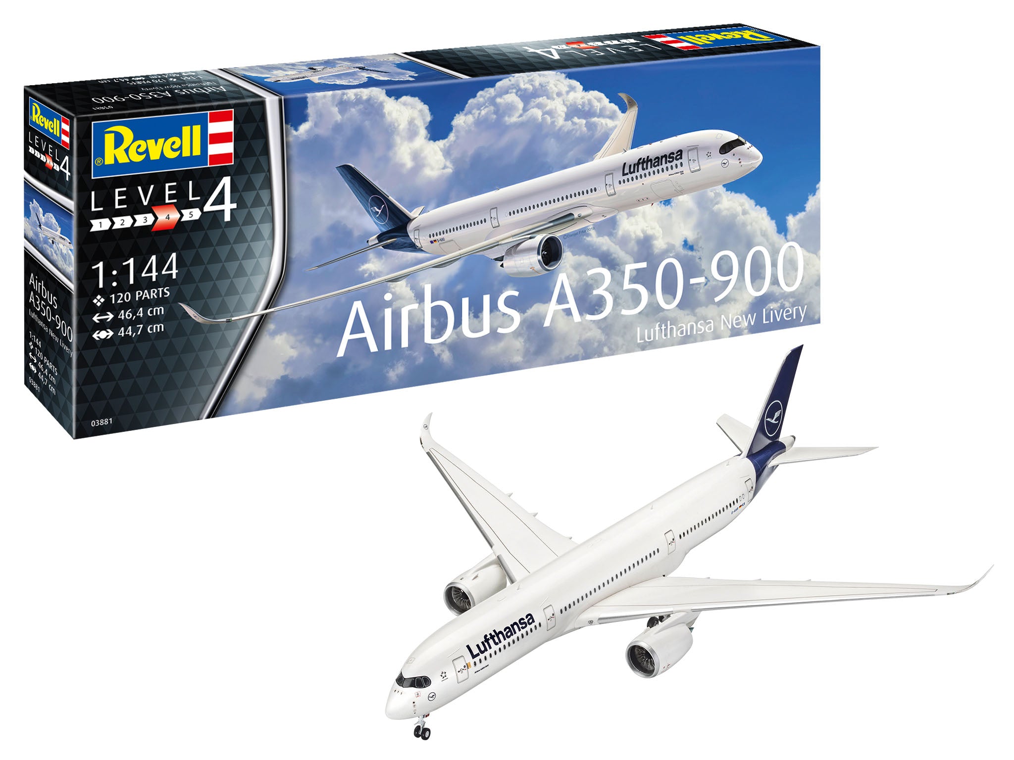 Avion Revell Airbus A350-900 Lufthansa New Livery Scara 1:144 Rev03881