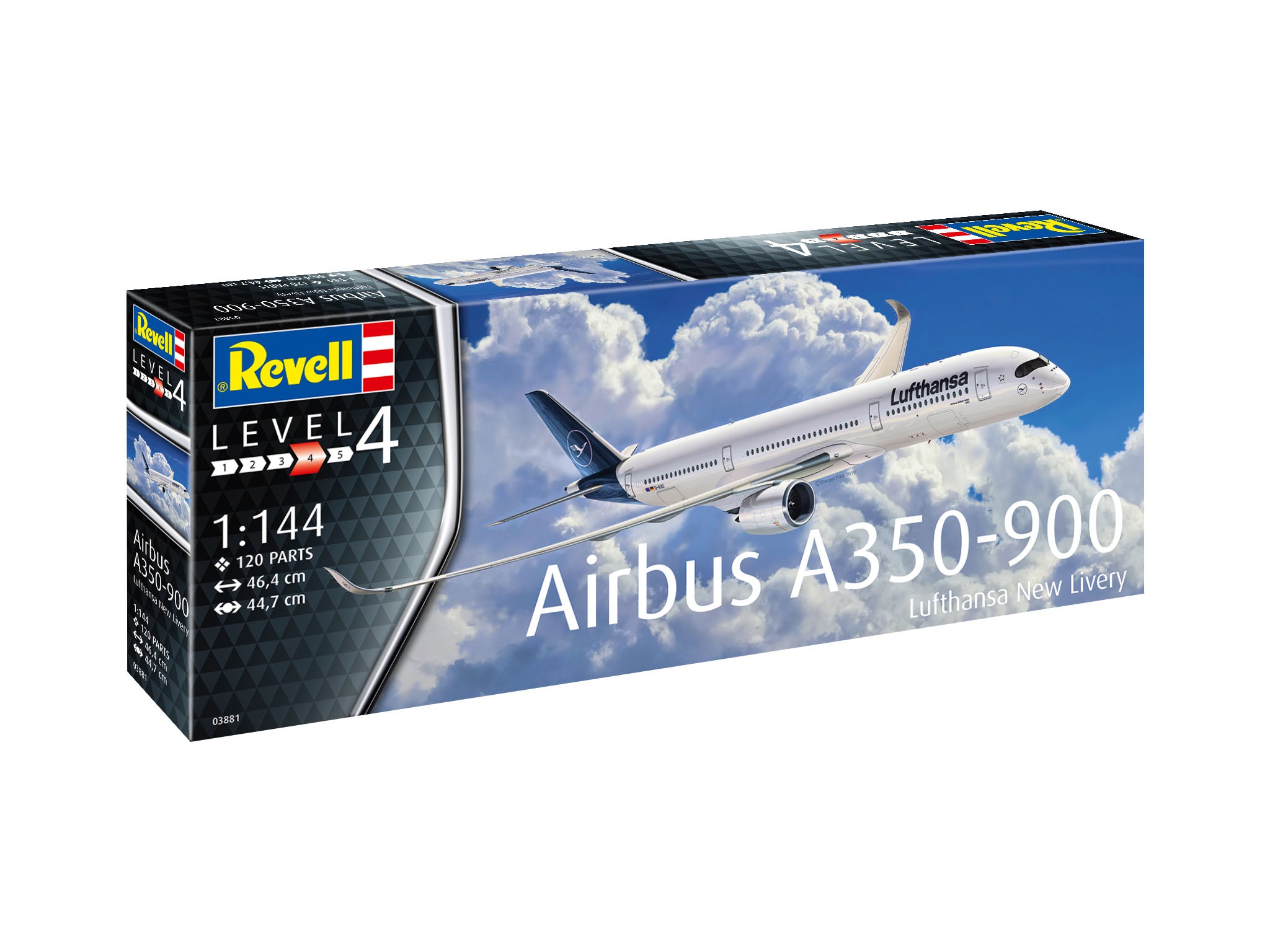 Avion Revell Airbus A350-900 Lufthansa New Livery Scara 1:144 Rev03881