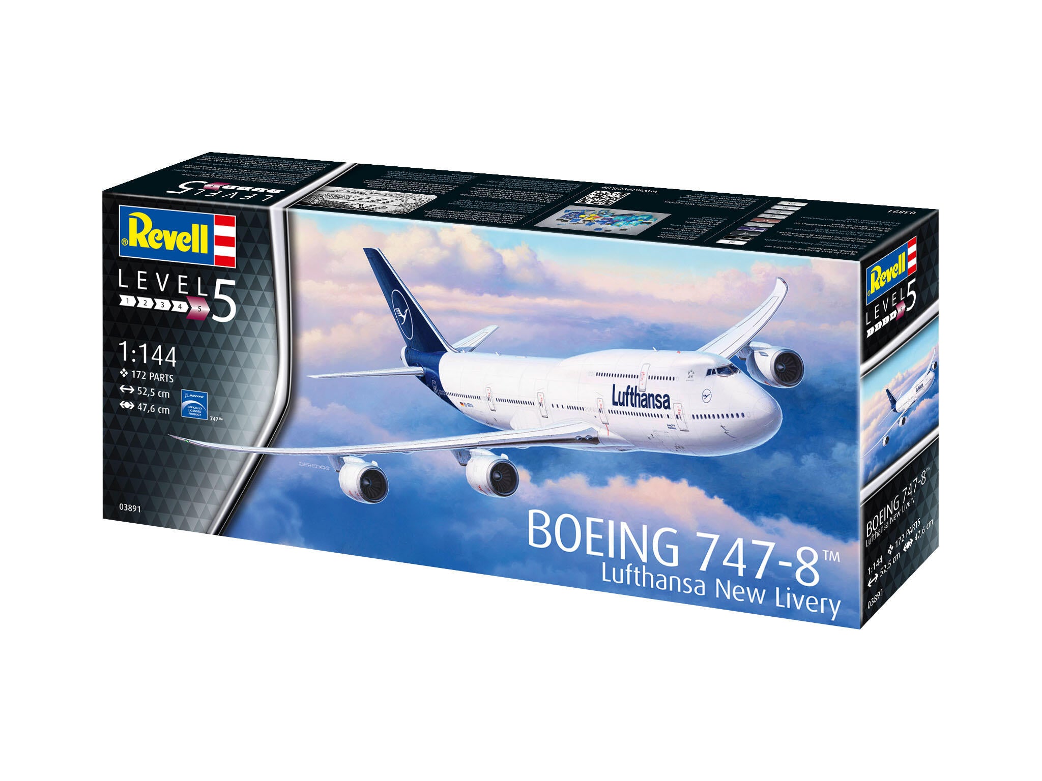 Revell Avion  Boeing 747-8 Lufthansa New Livery Rev03891