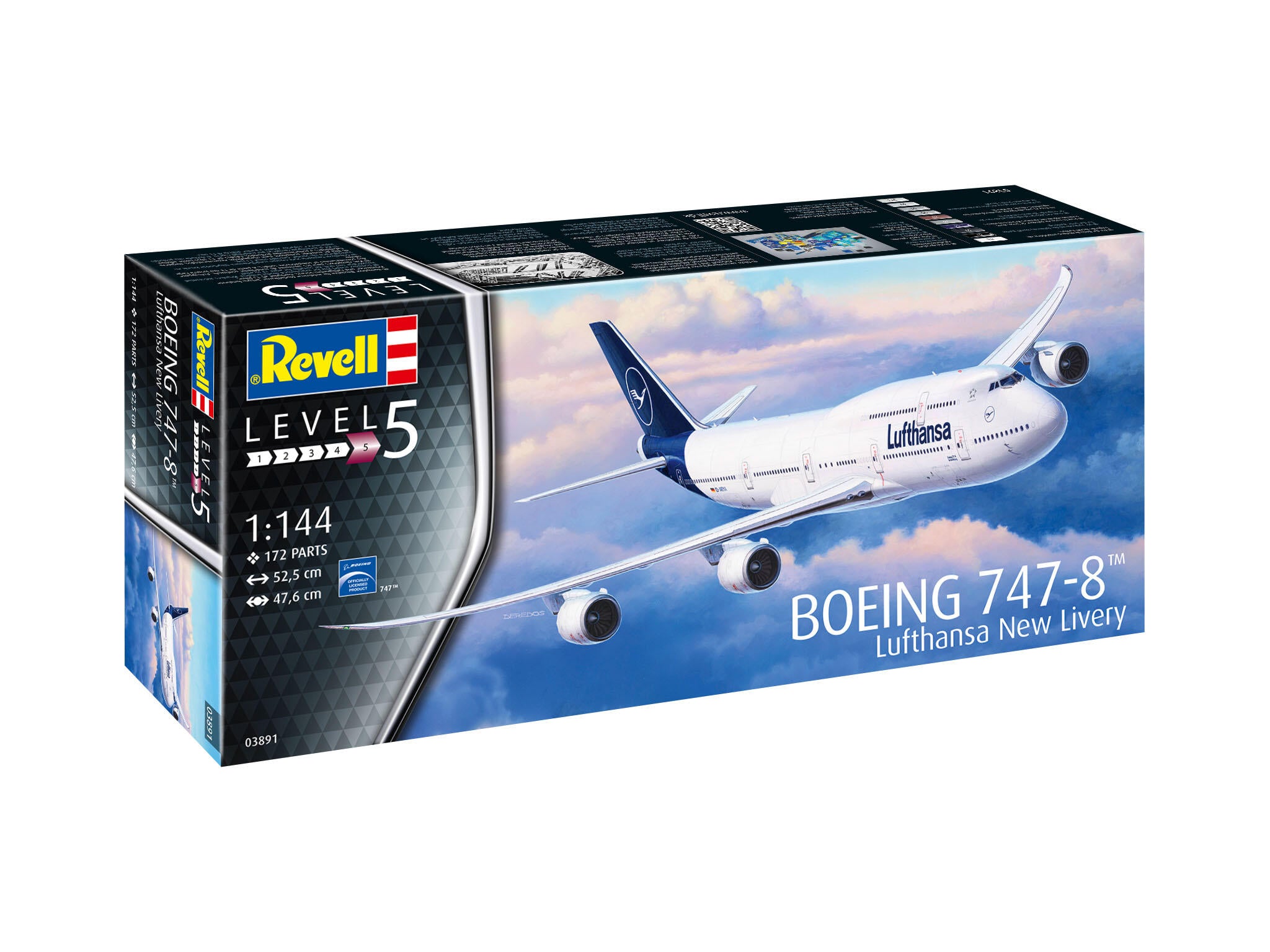 Revell Avion  Boeing 747-8 Lufthansa New Livery Rev03891