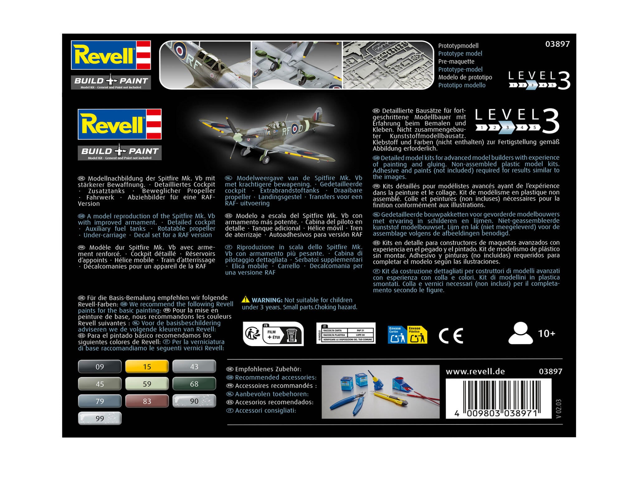 Revell Kit Supermarin Spitfire Rev03897