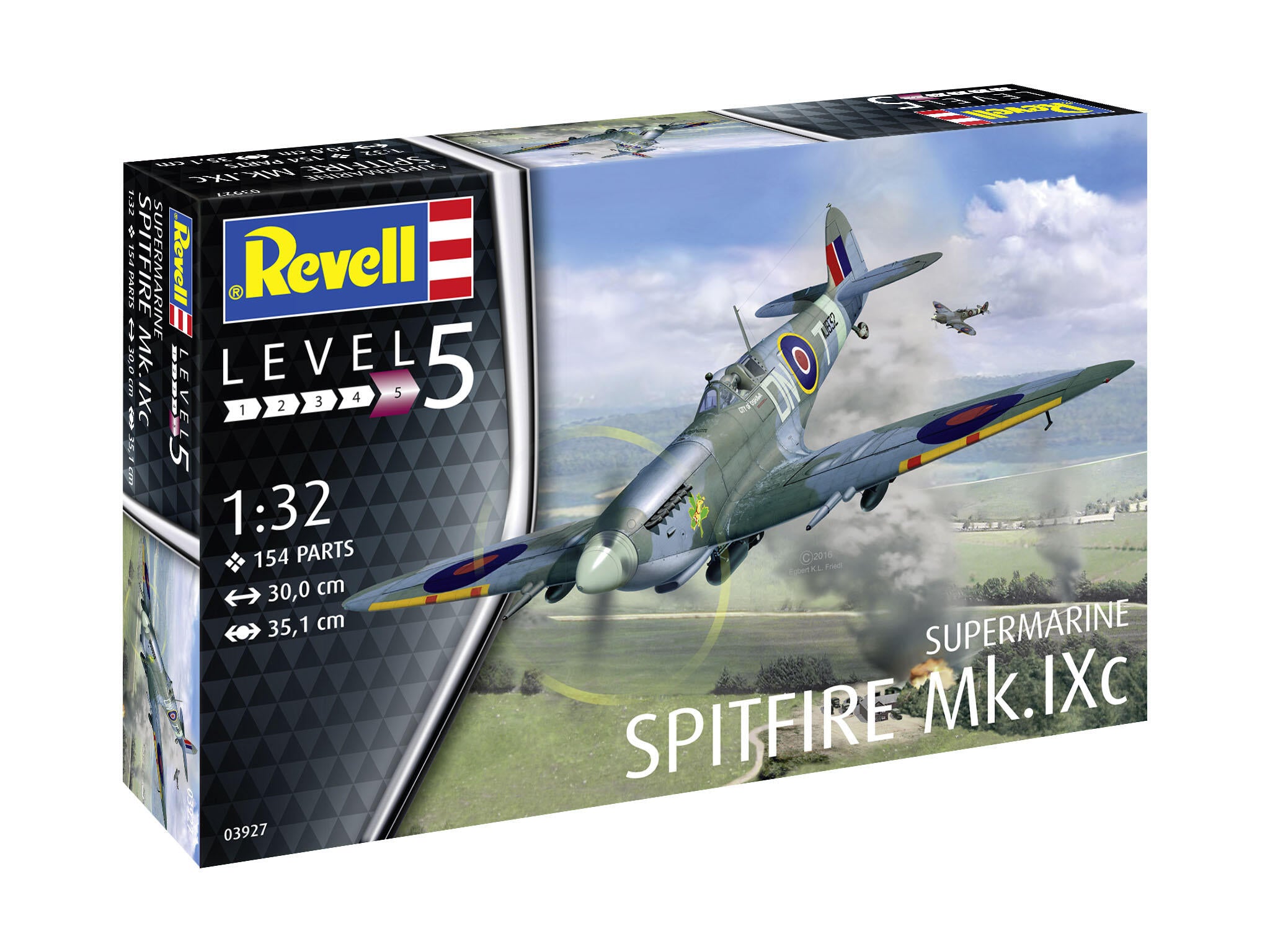 Revell Avion  Supermarine Spitfire Mk.Ixc Rev03927