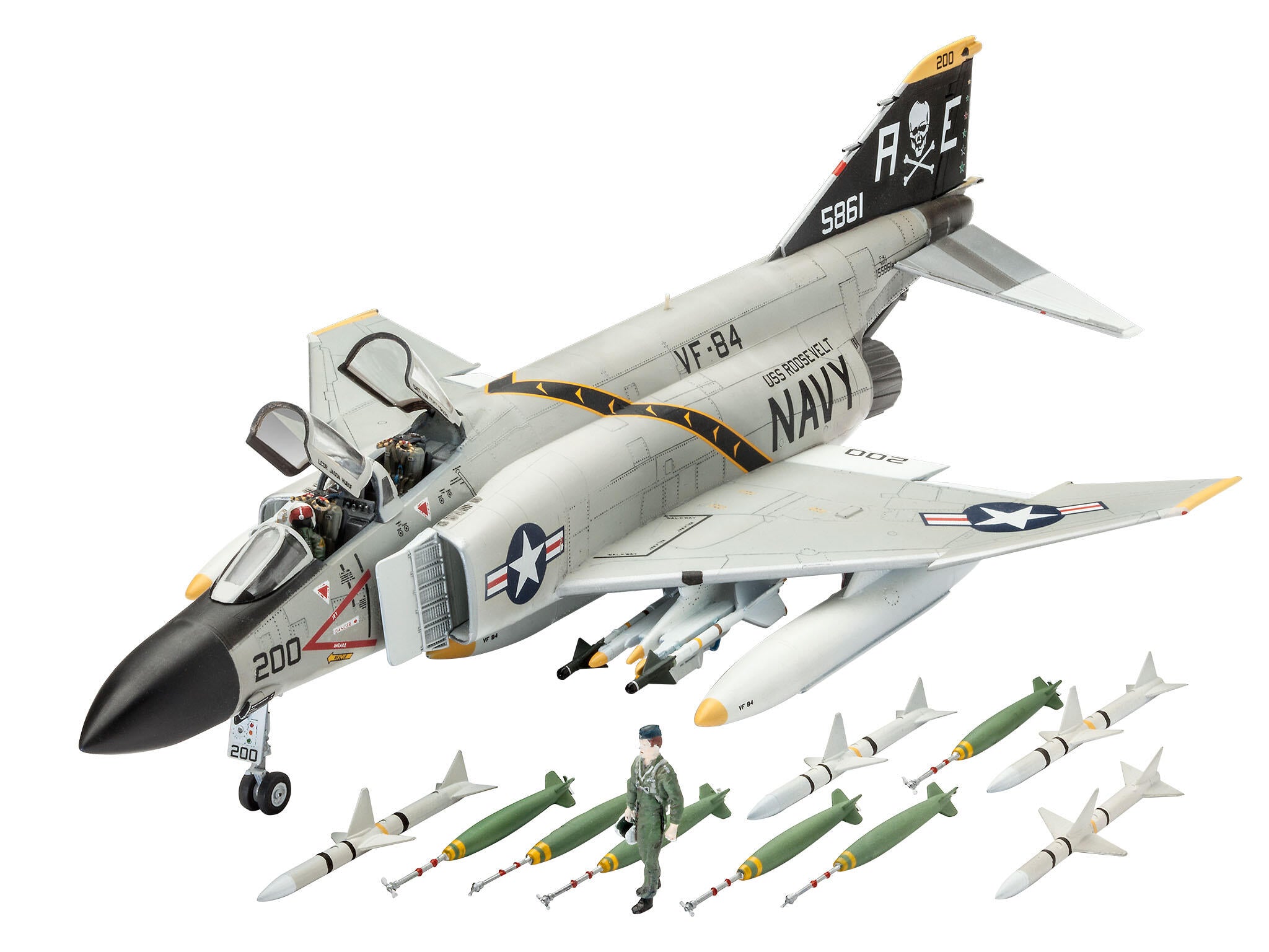 Revell Avion  Model Set F-4J Phantom Ii Rev63941