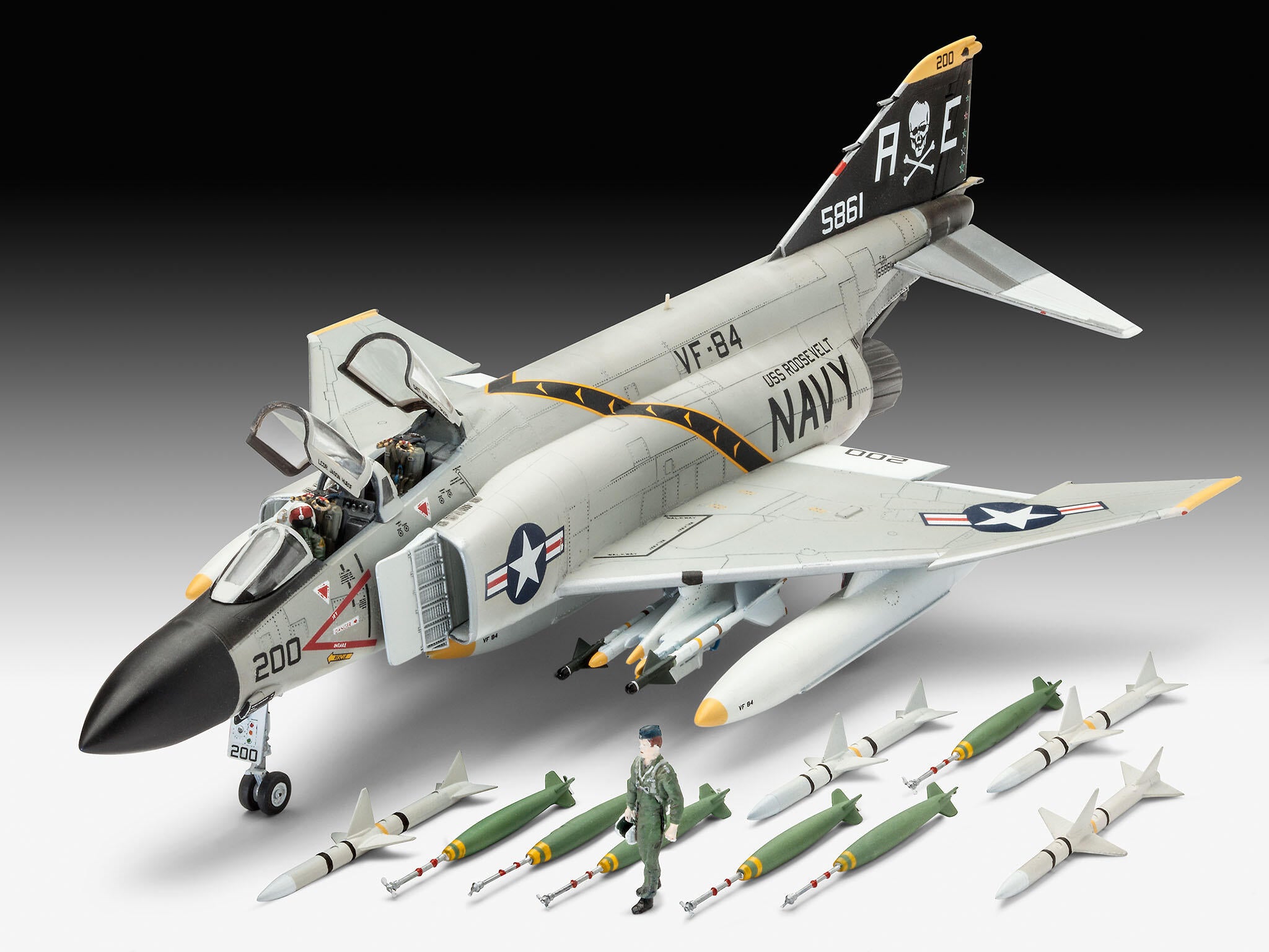 Revell Avion  Model Set F-4J Phantom Ii Rev63941