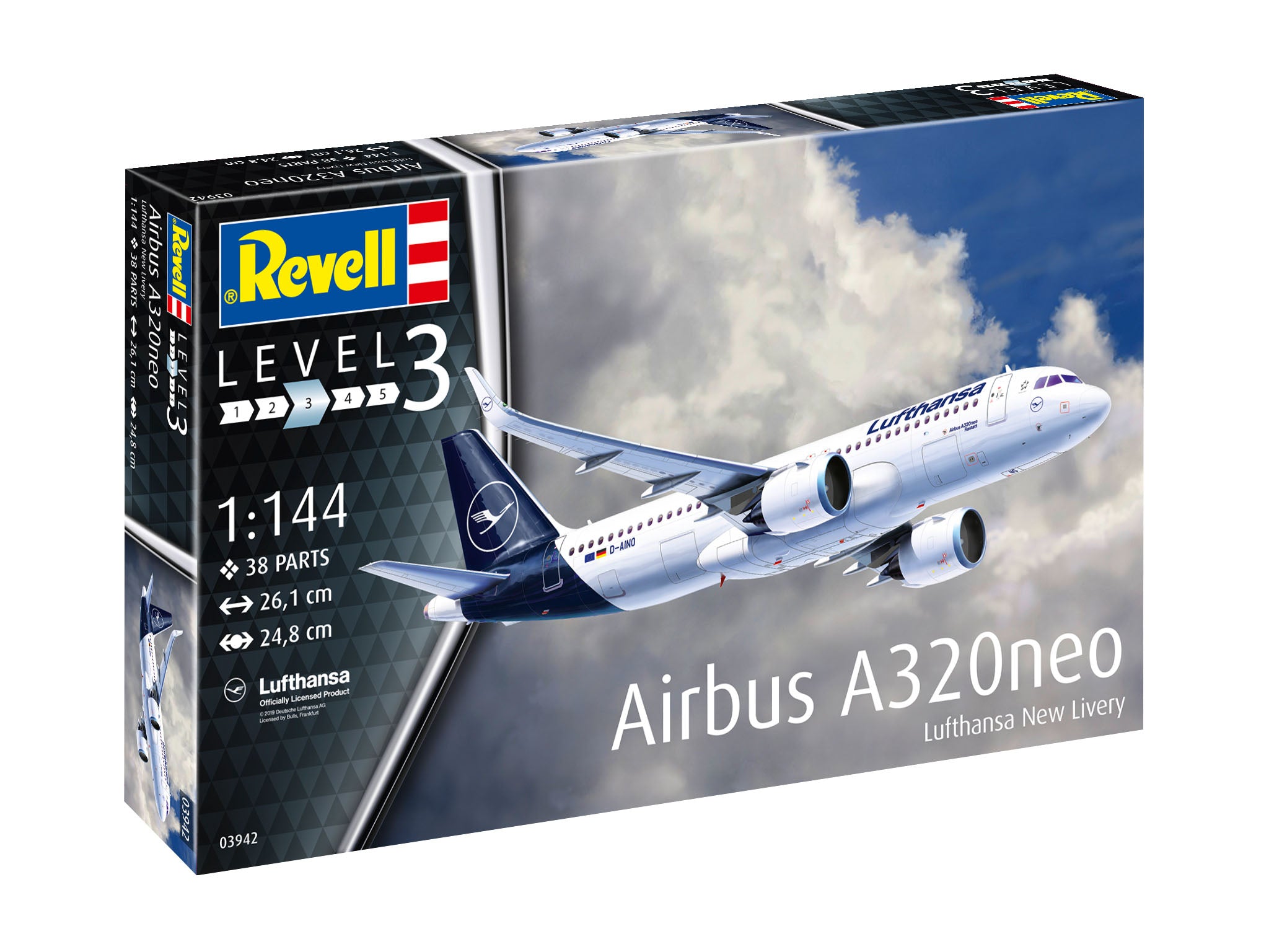 Avion Revell Airbus A320Neo Lufthansa New Livery Scara 1:144 Rev03942