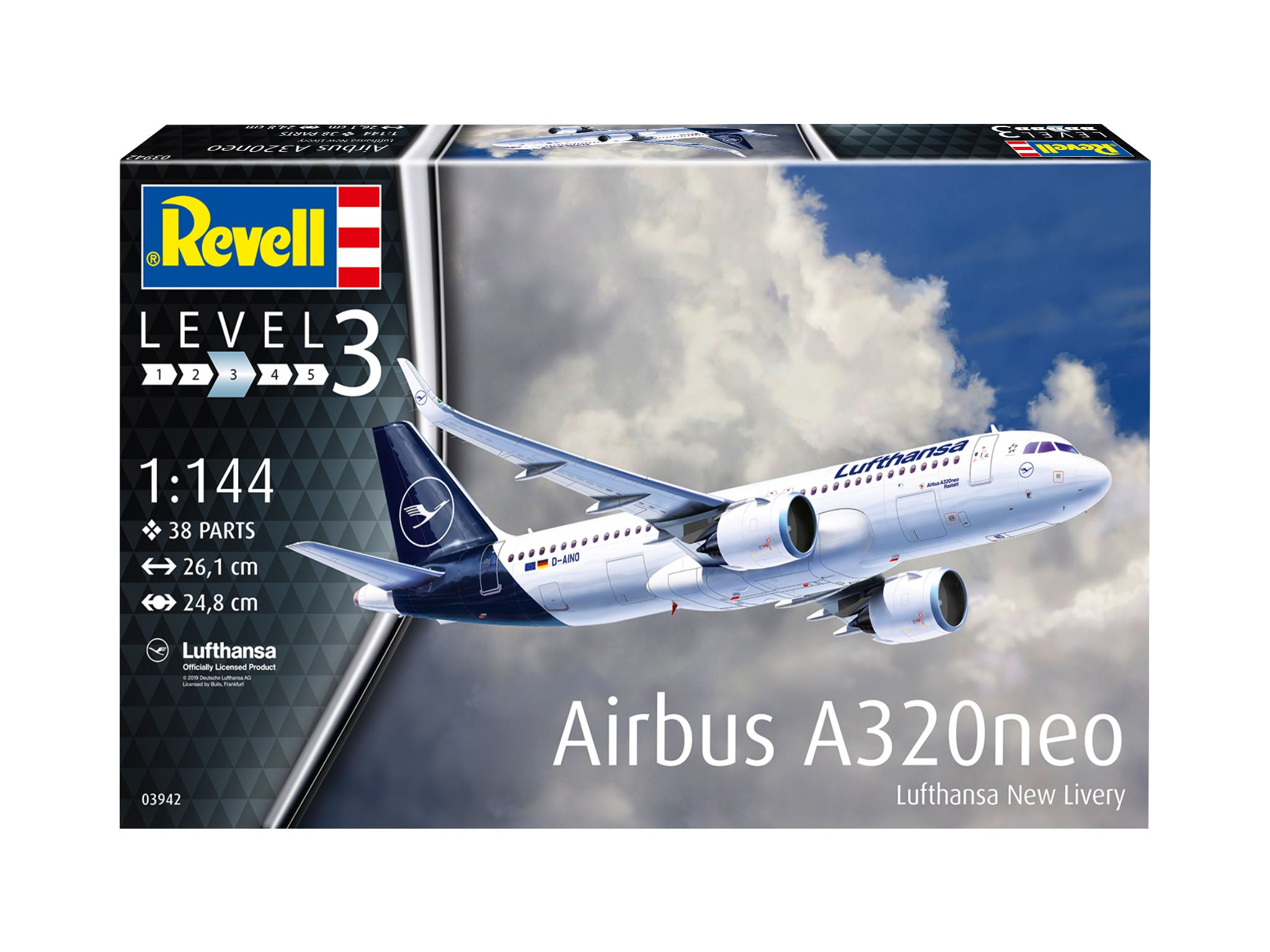 Avion Revell Airbus A320Neo Lufthansa New Livery Scara 1:144 Rev03942