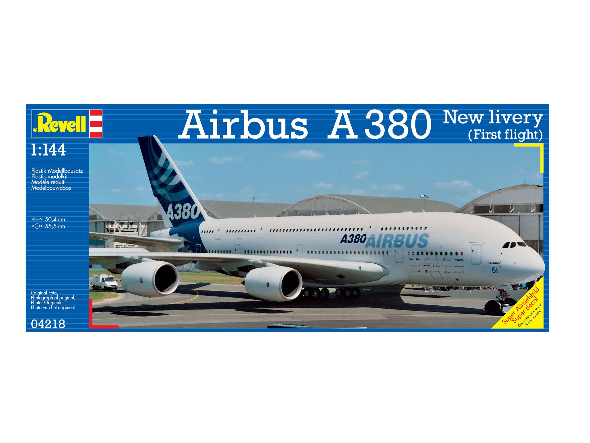 Avion Revell Airbus A380 Design New Livery First Flight Scara 1:144 Rev04218