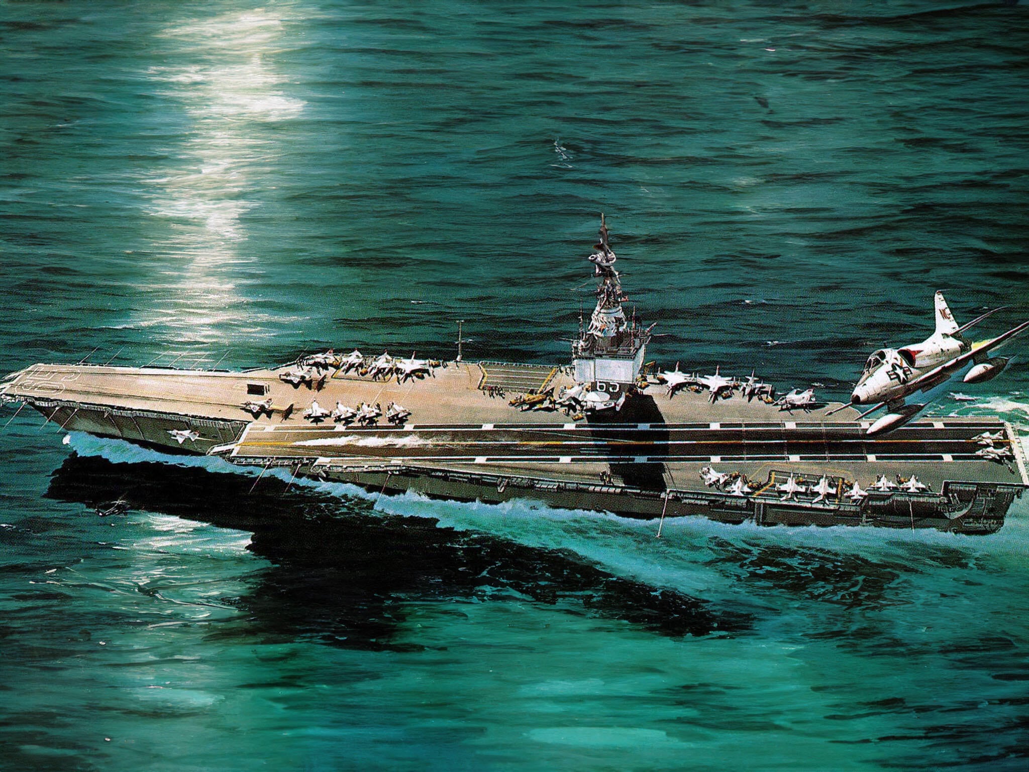 Revell Vapor  Nuclear Carrier U.S.S. Enterprise Cvn-65 Rev05046