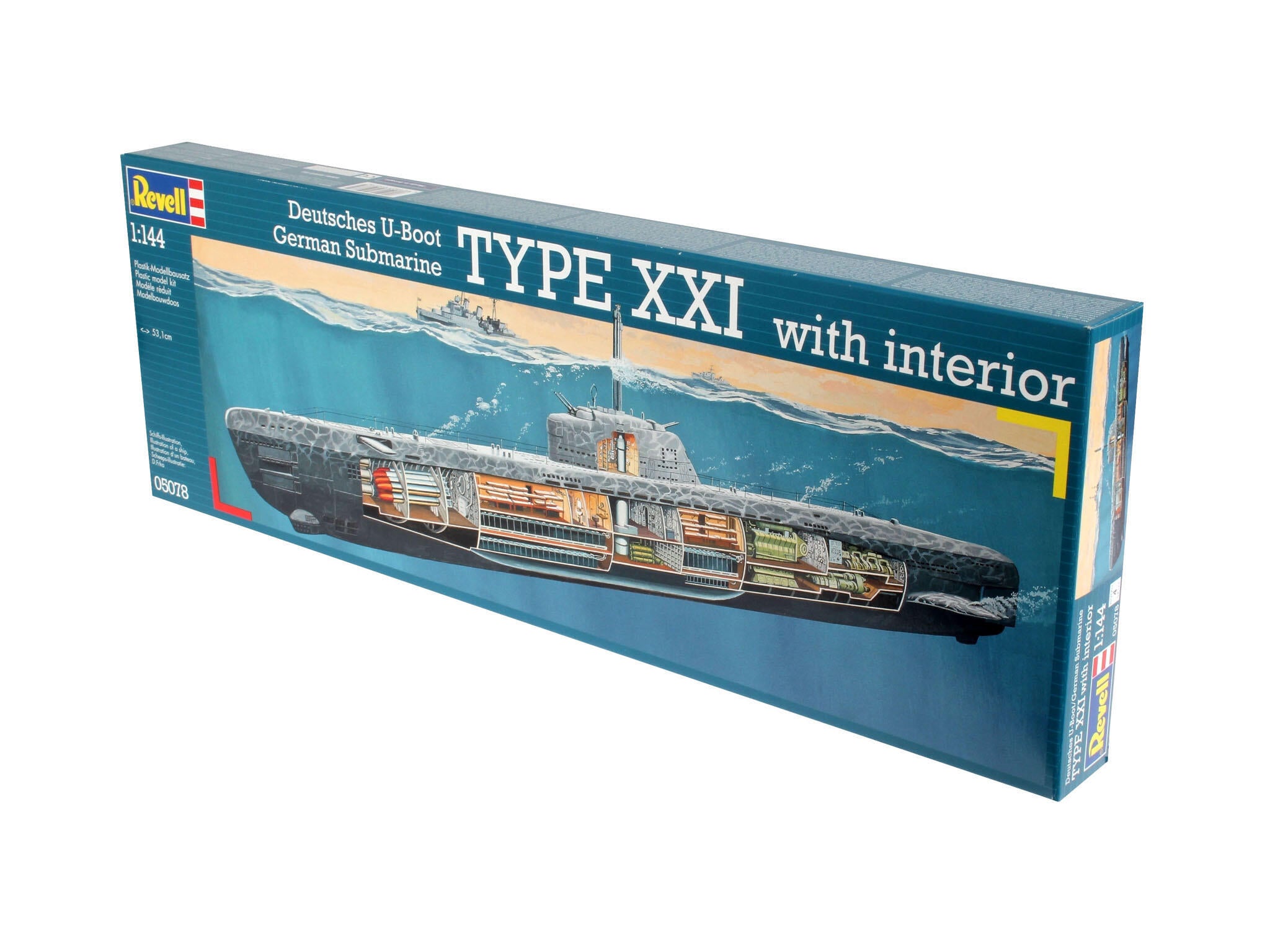 Revell Vapor  German Submarine Type Xxi With Interior Rev05078
