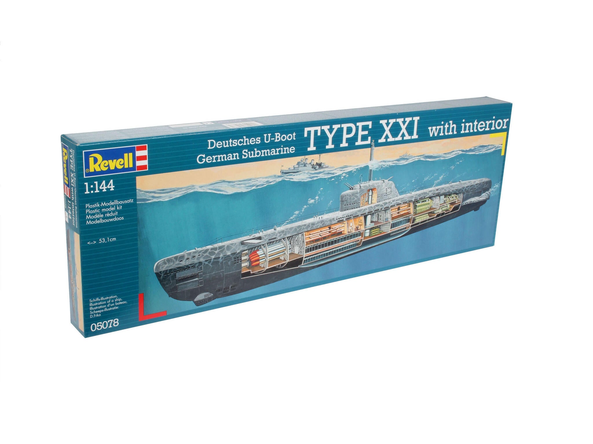 Revell Vapor  German Submarine Type Xxi With Interior Rev05078