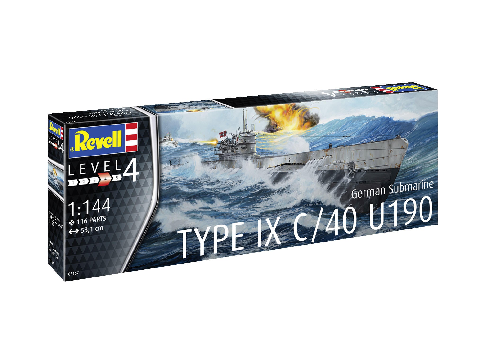 Revell Vapor  German Submarine Type Ix C/40 (U190) Rev05167