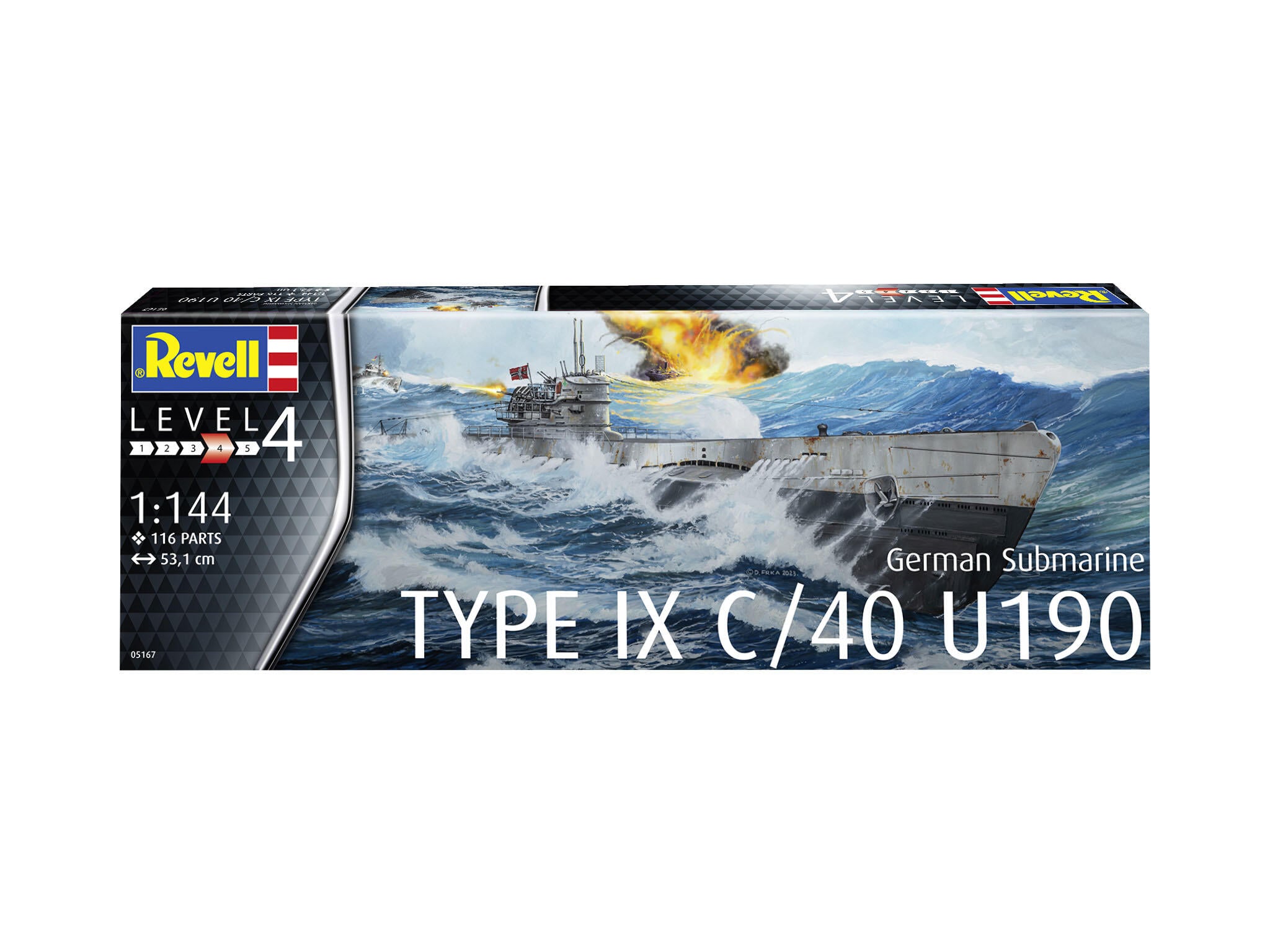 Revell Vapor  German Submarine Type Ix C/40 (U190) Rev05167