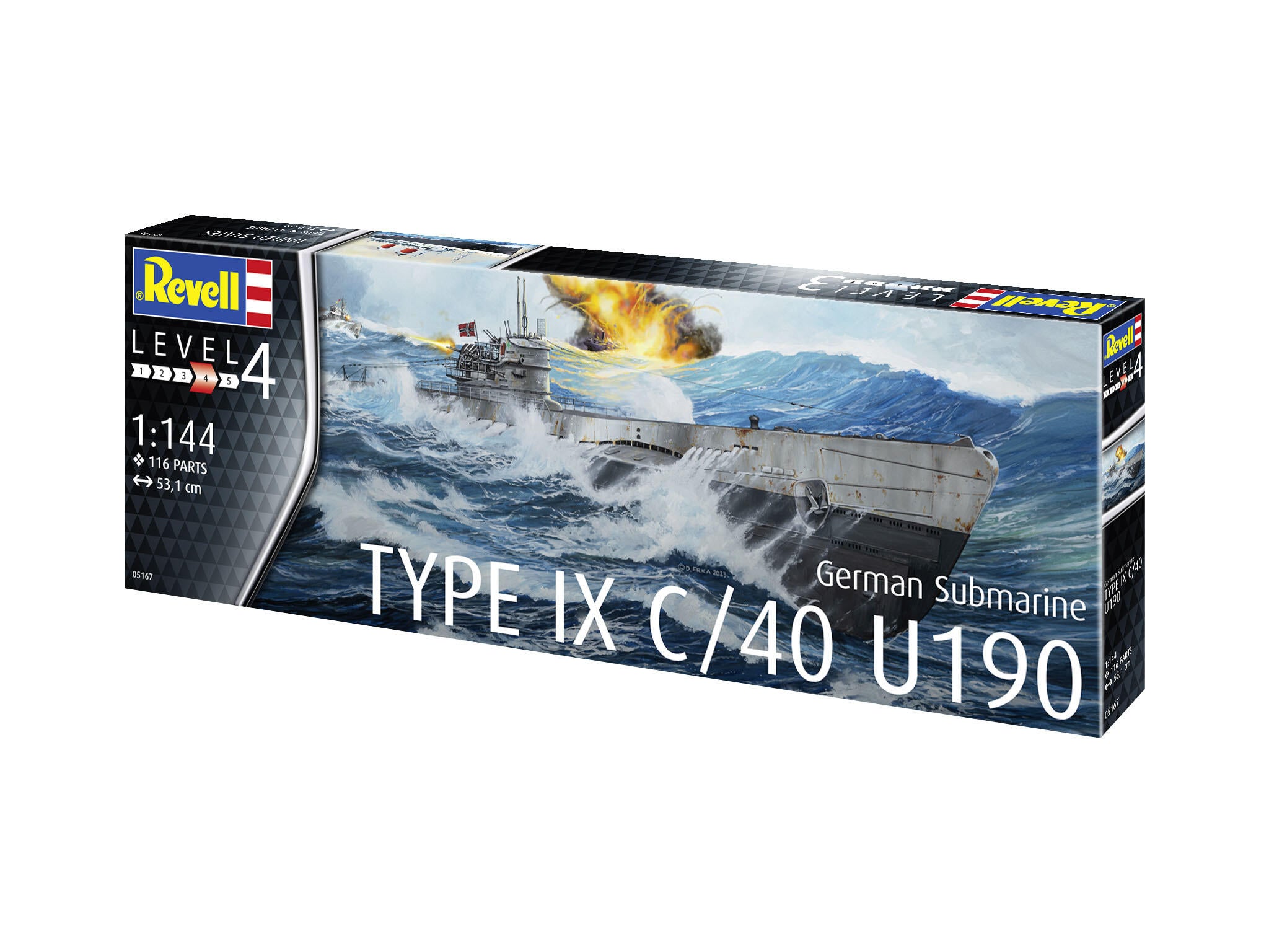 Revell Vapor  German Submarine Type Ix C/40 (U190) Rev05167