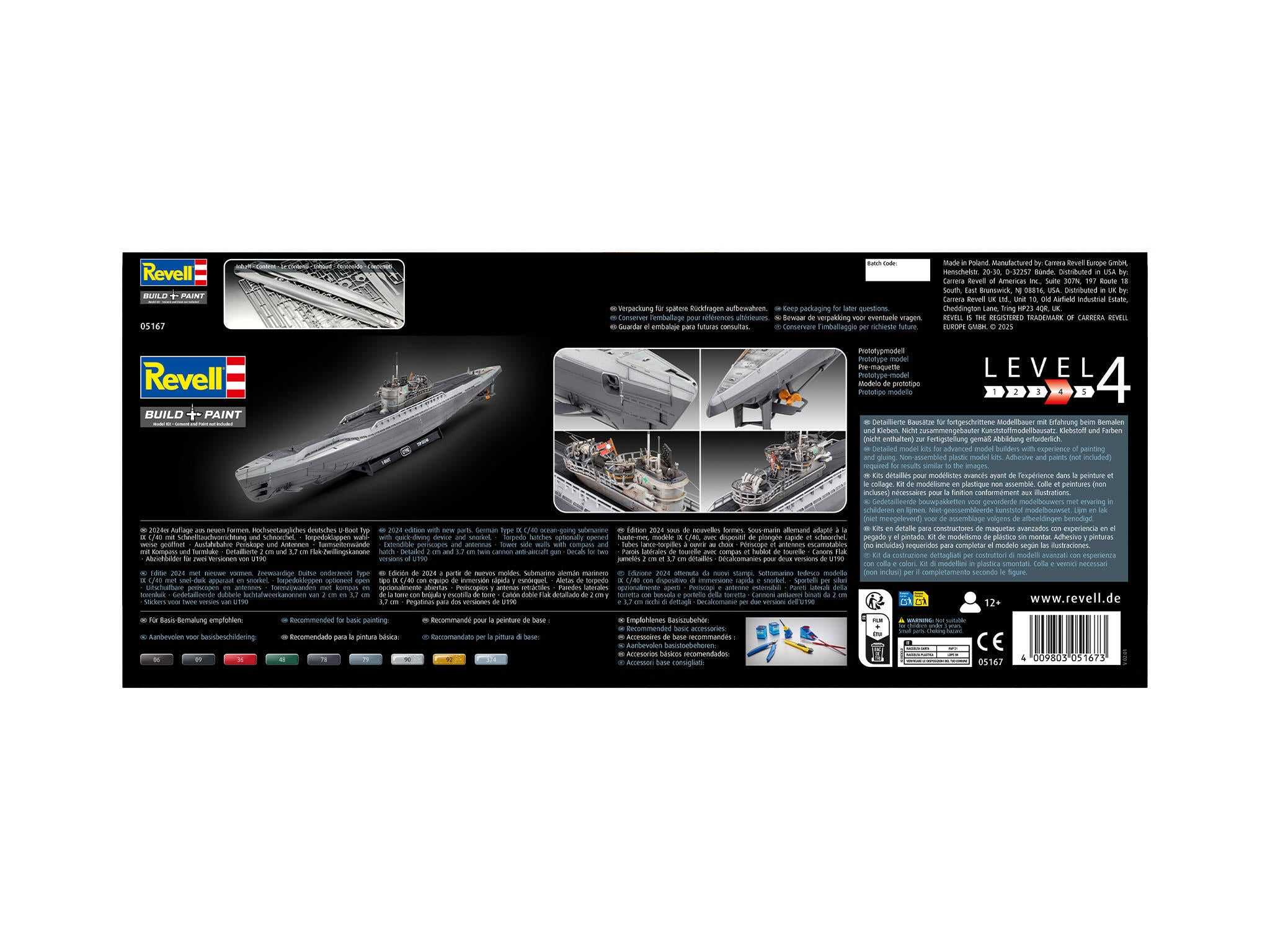 Revell Vapor  German Submarine Type Ix C/40 (U190) Rev05167