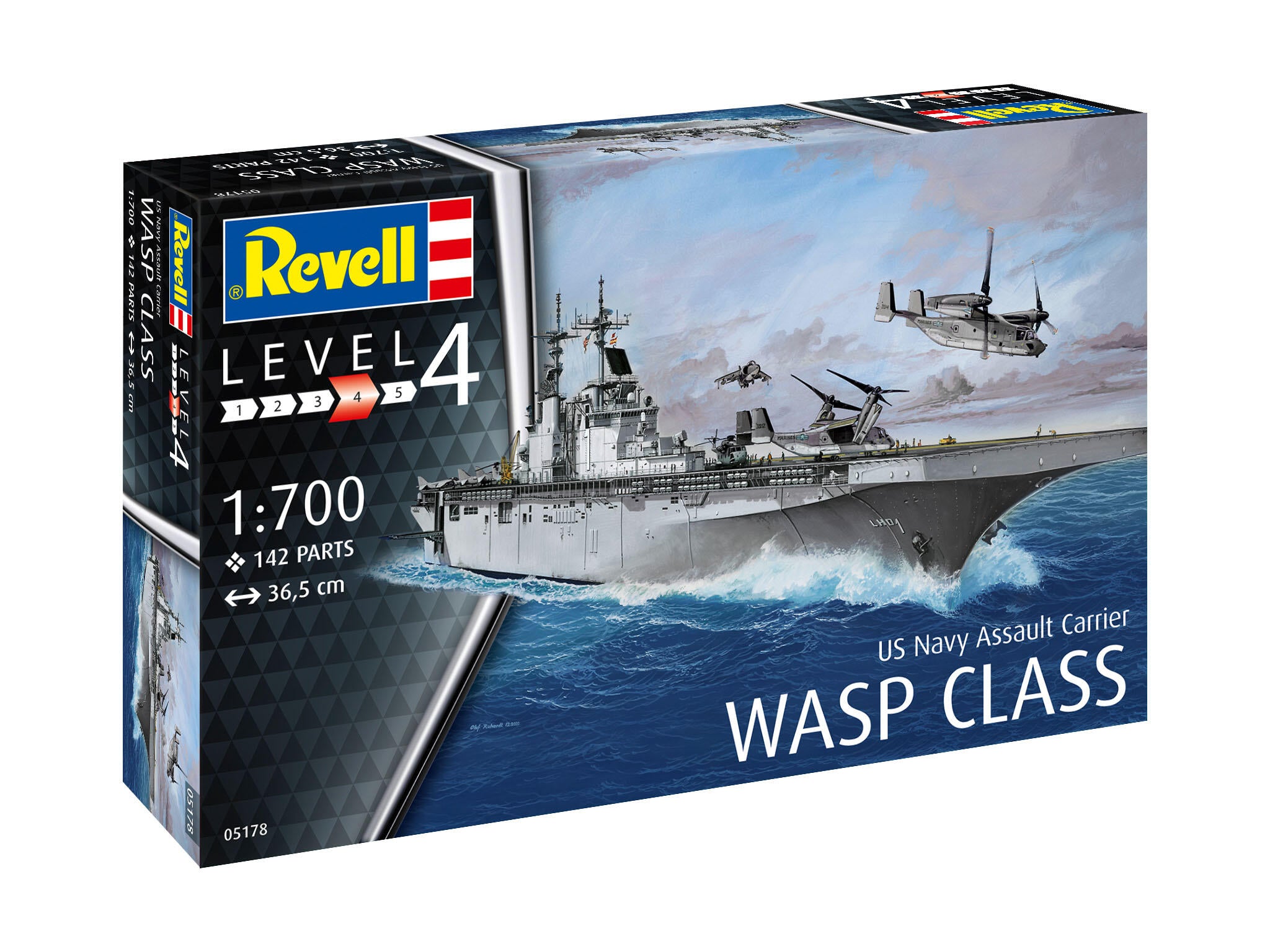 Revell Vapor  Us Navy Assault Carrier Wasp Class Rev05178